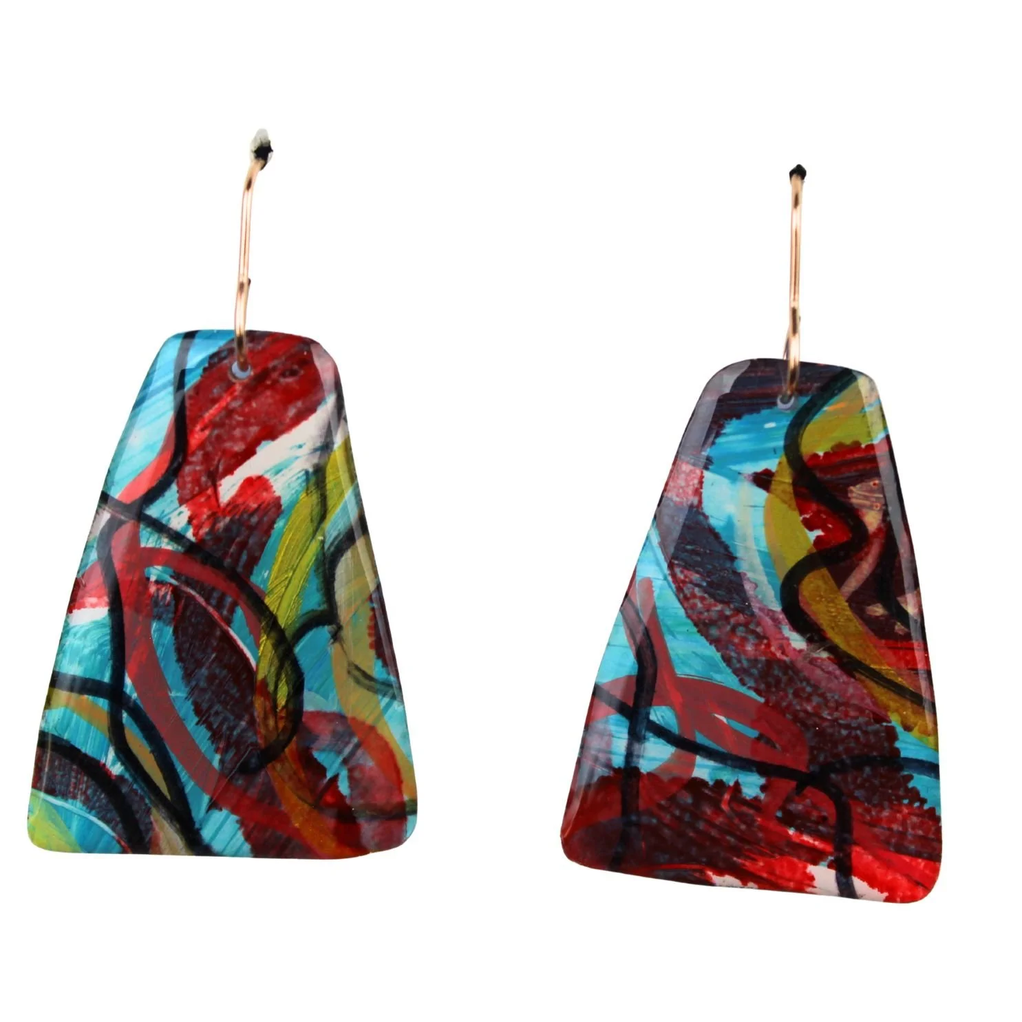 Hand Painted Earrings Dp8
