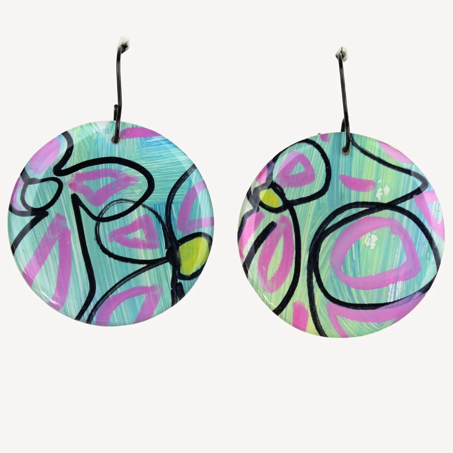 Hand Painted Earrings Ap37