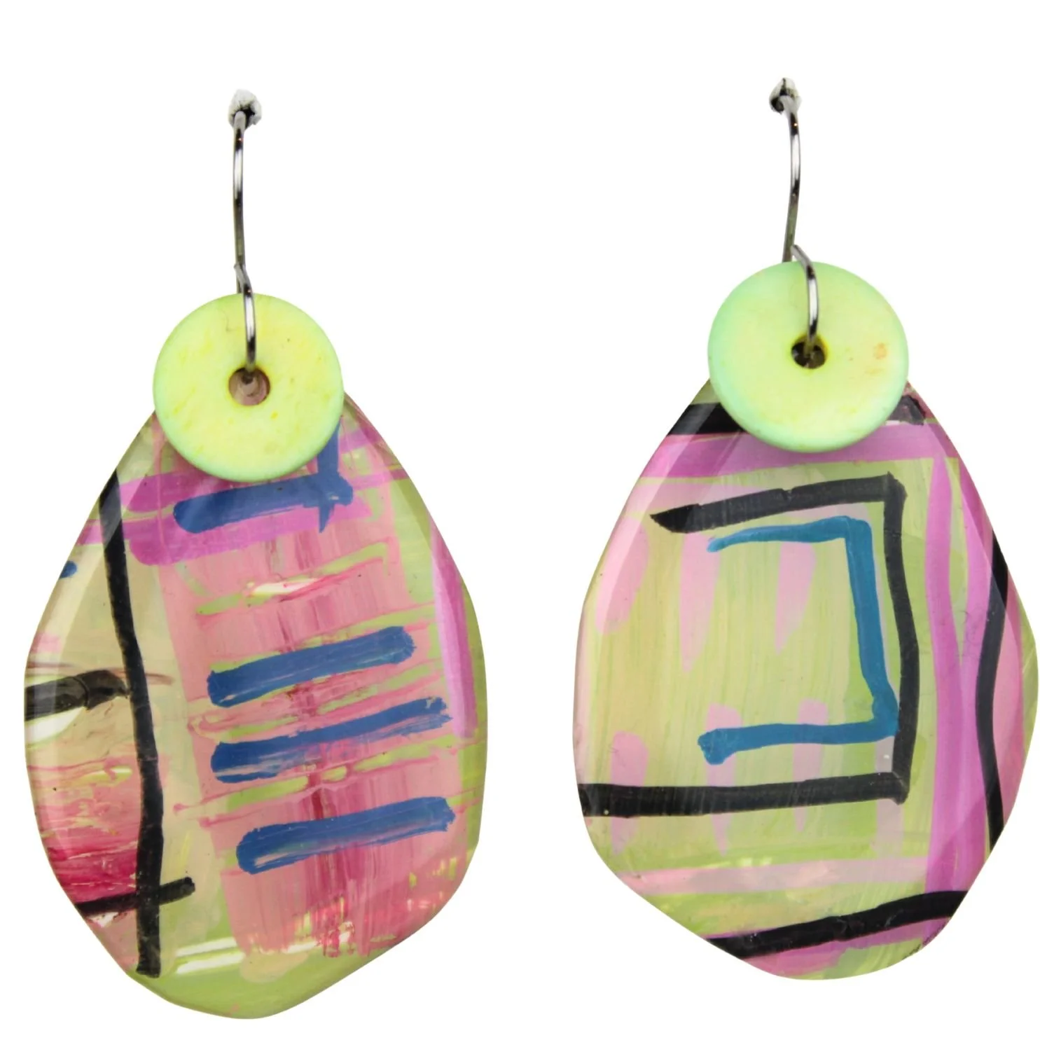 Hand Painted Earrings Dr73