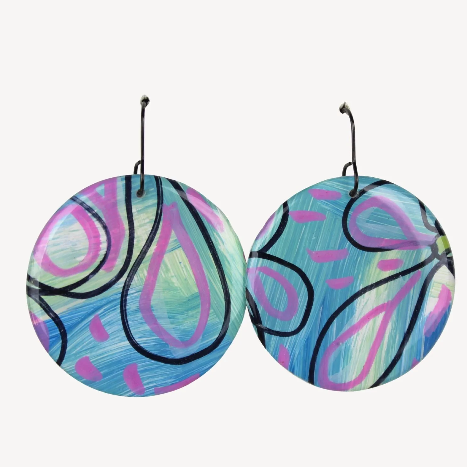 Hand Painted Earrings Ap11