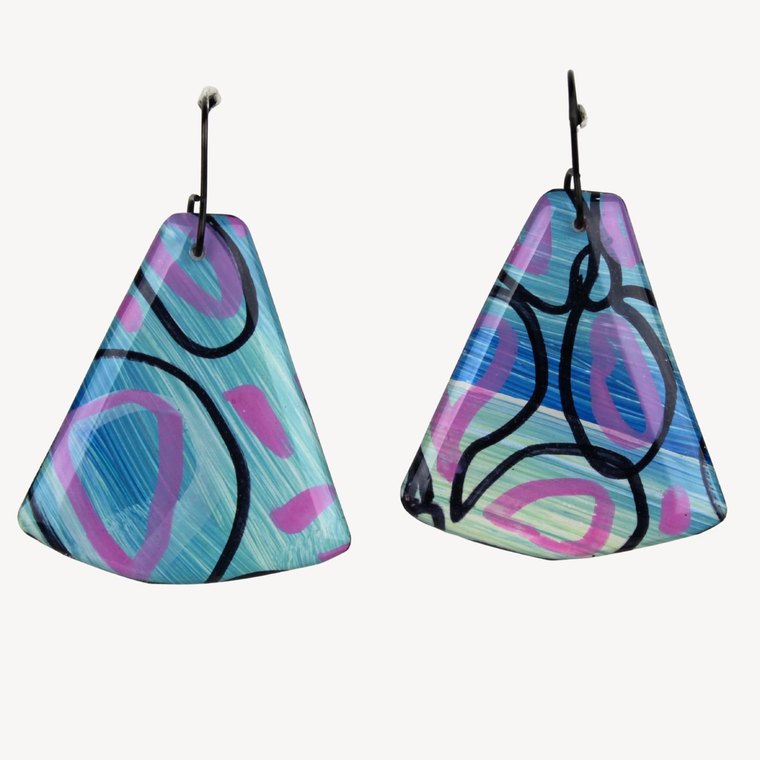 Hand Painted Earrings Ap24