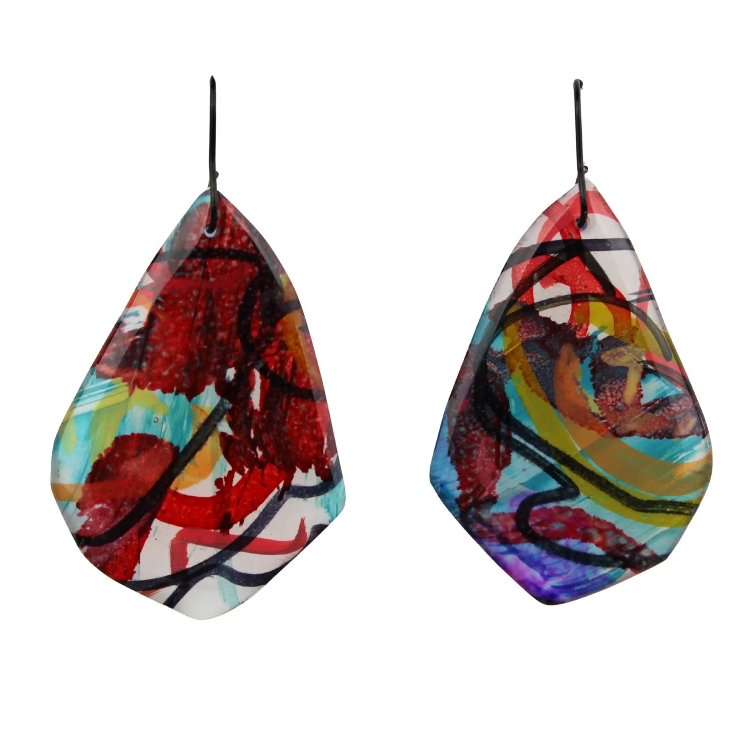 Hand Painted Earrings Dp14