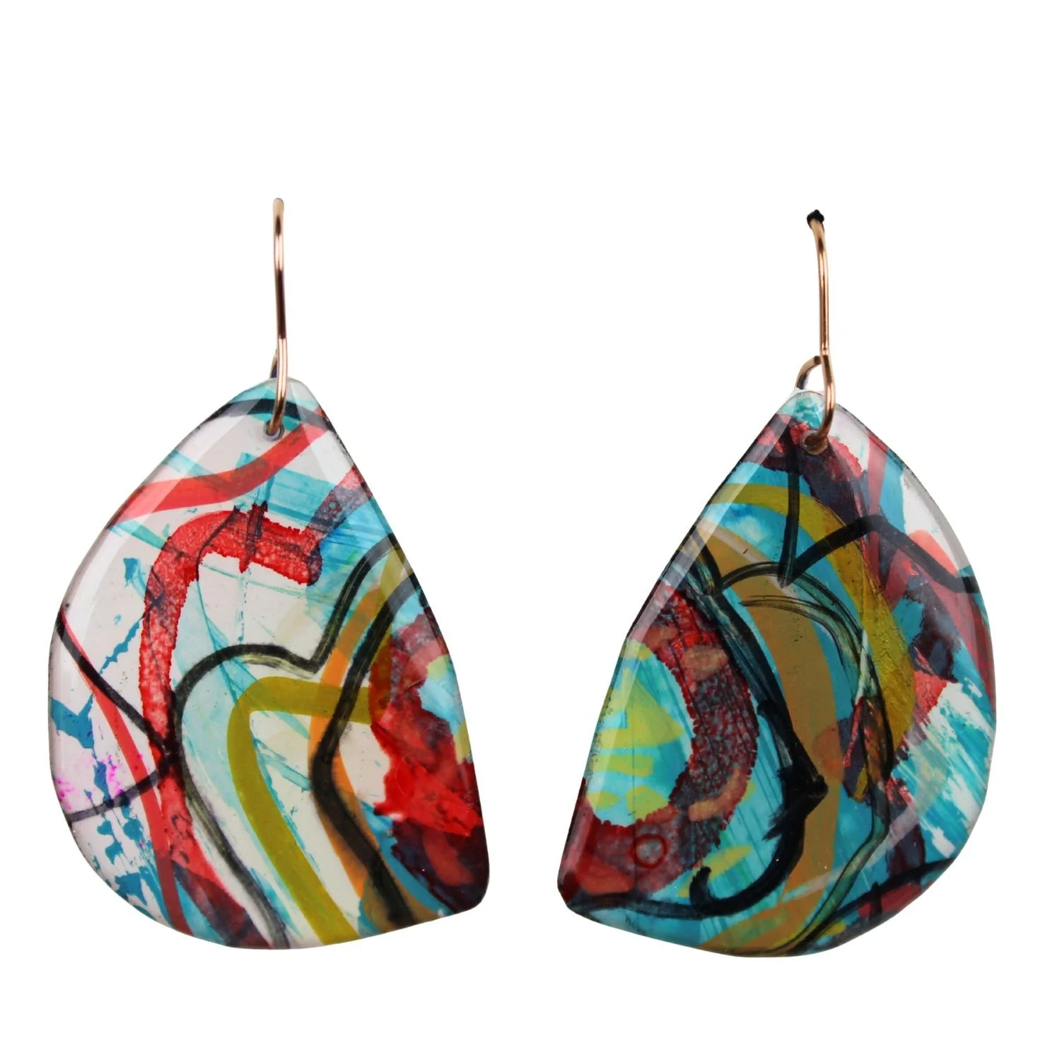 Hand Painted Earrings Dp5