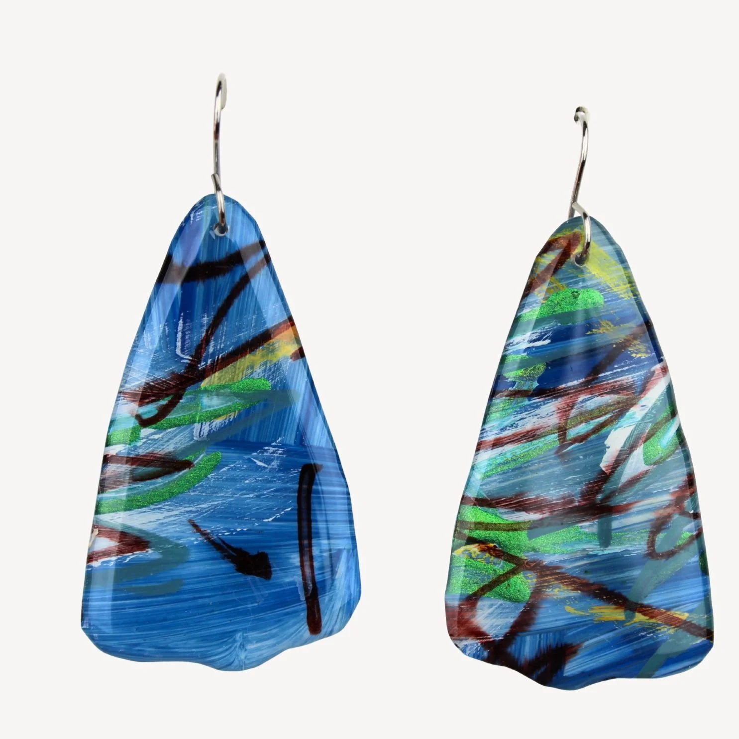 Hand Painted Earrings Ap34