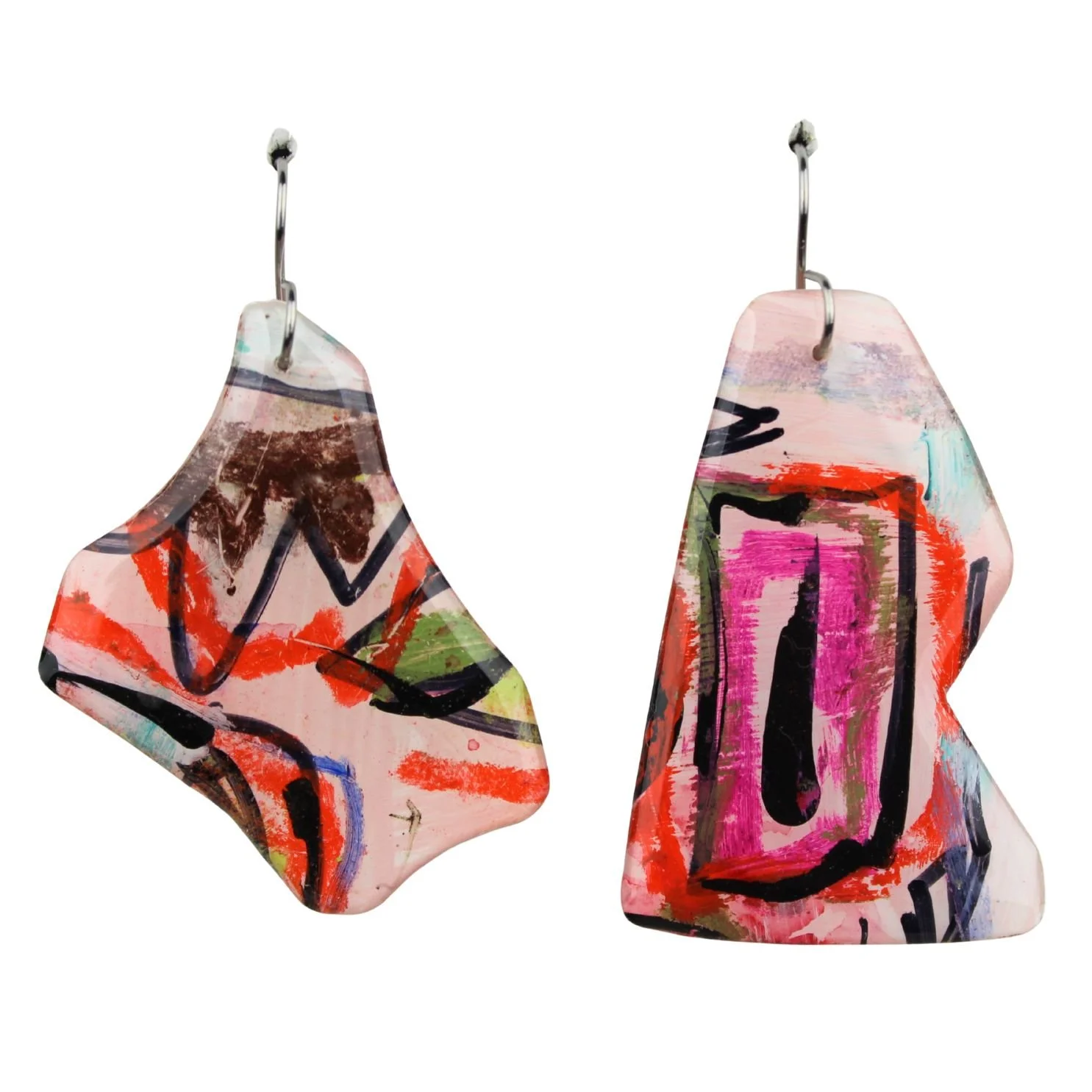 Hand Painted Earrings Dr29