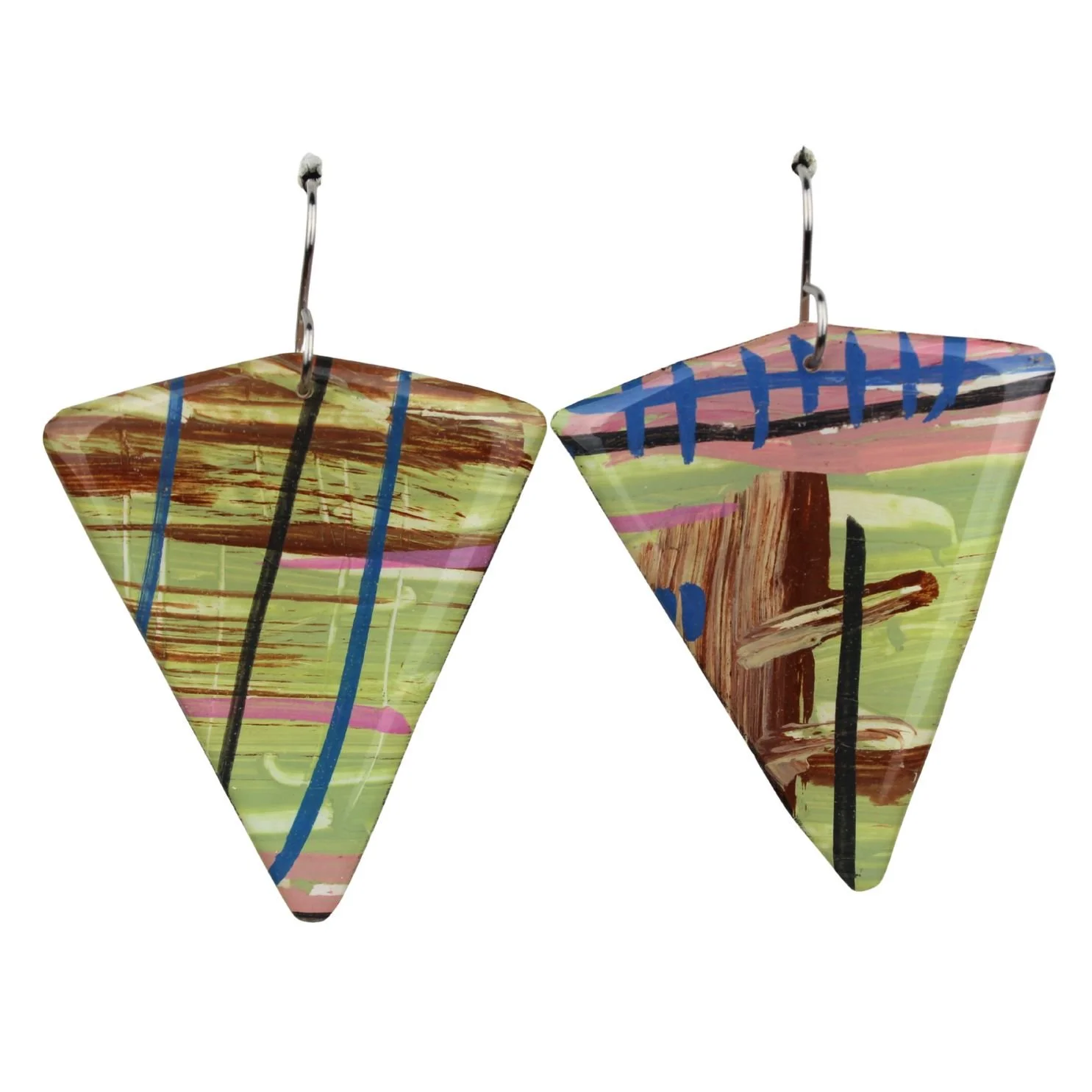 Hand Painted Earrings Dr43