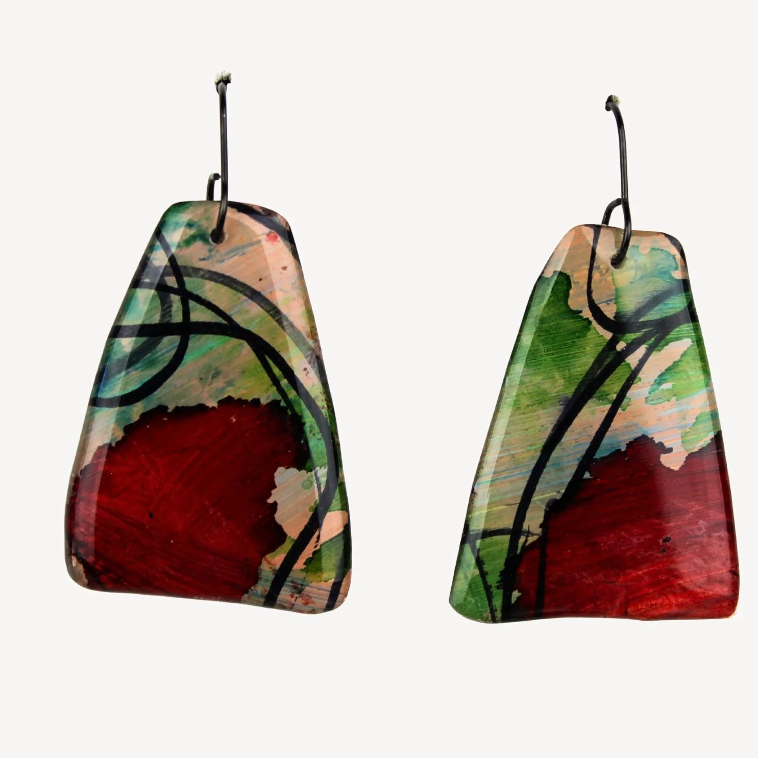 Hand Painted Earrings Ap22