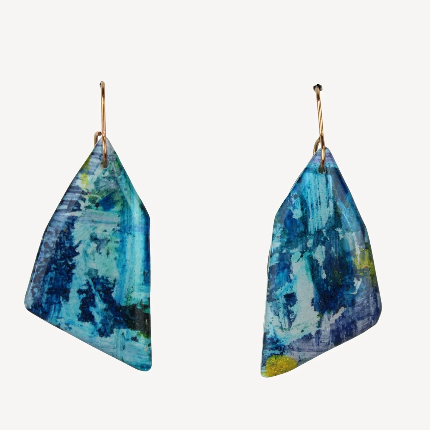Hand Painted Earrings Ag5