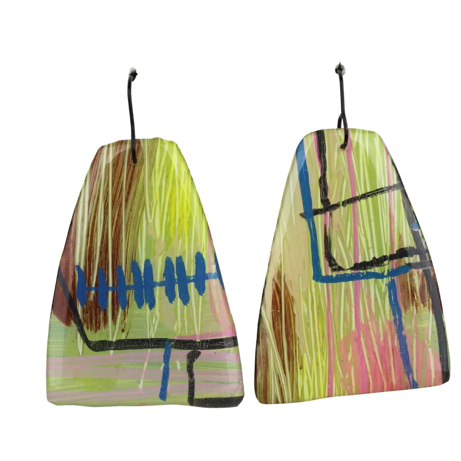 Hand Painted Earrings Dr41