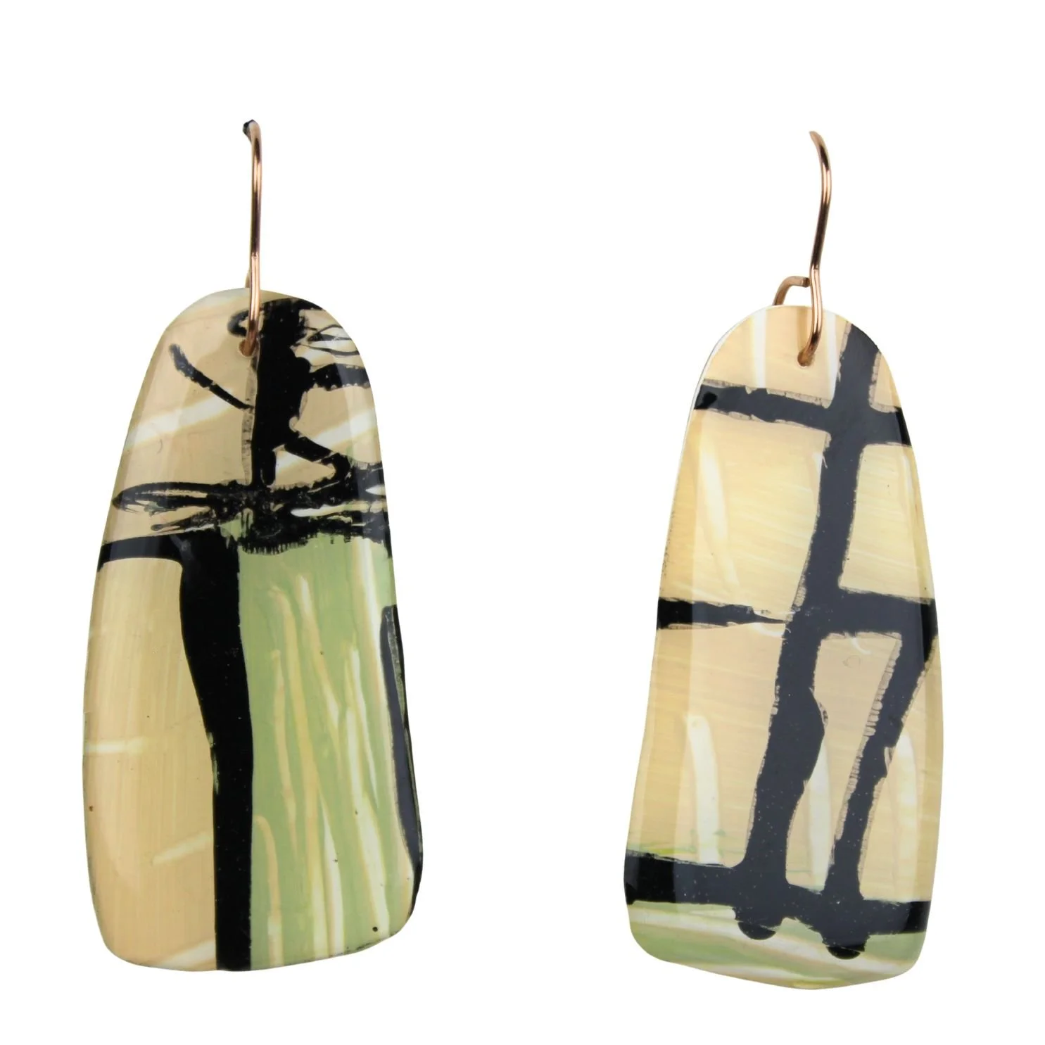 Hand Painted Earrings Dr61