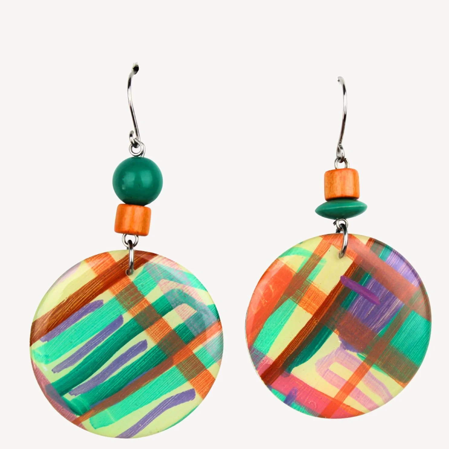 Hand Painted Earrings Ap26