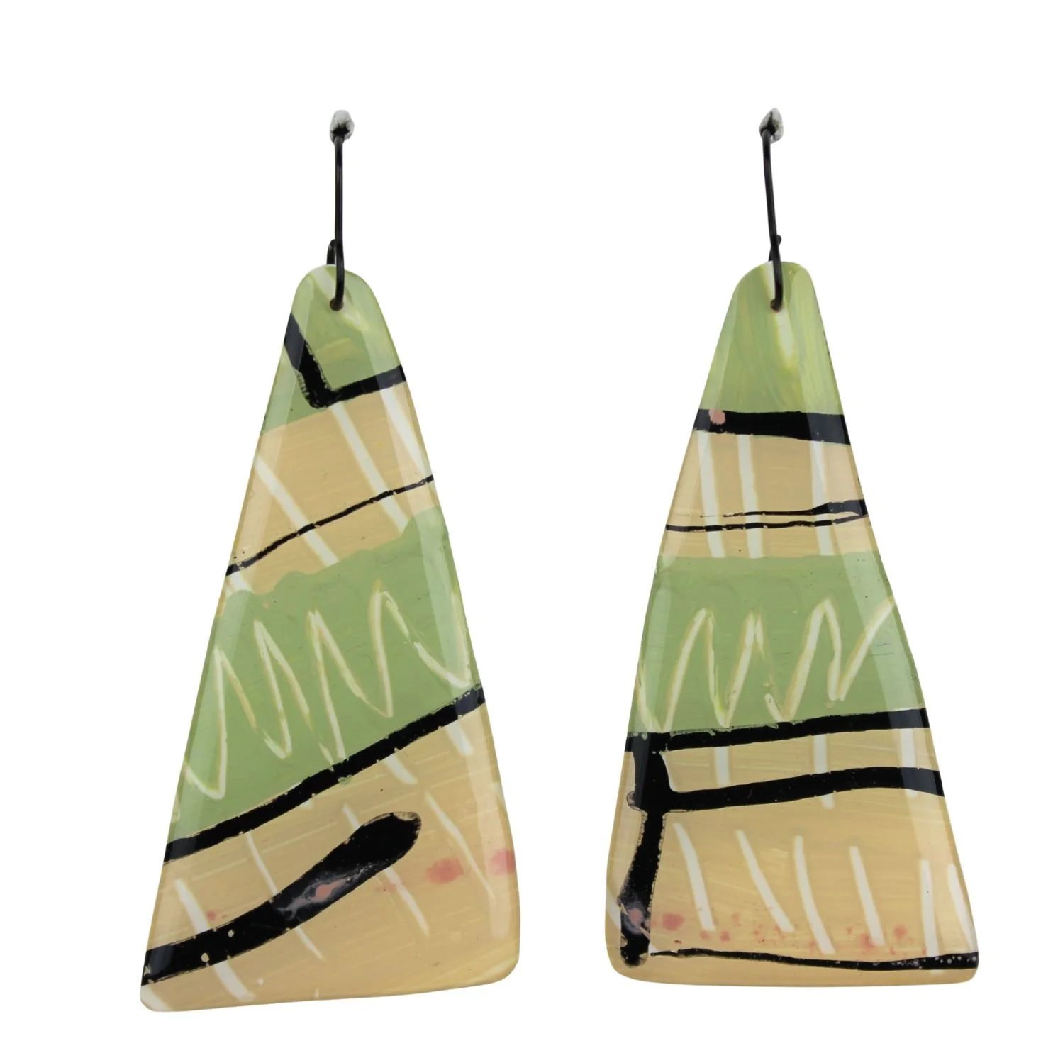 Hand Painted Earrings Dr57