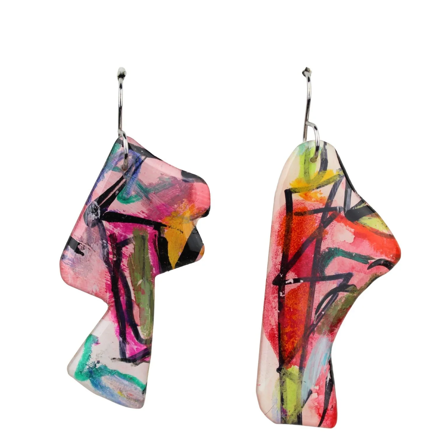 Hand Painted Earrings Dr31