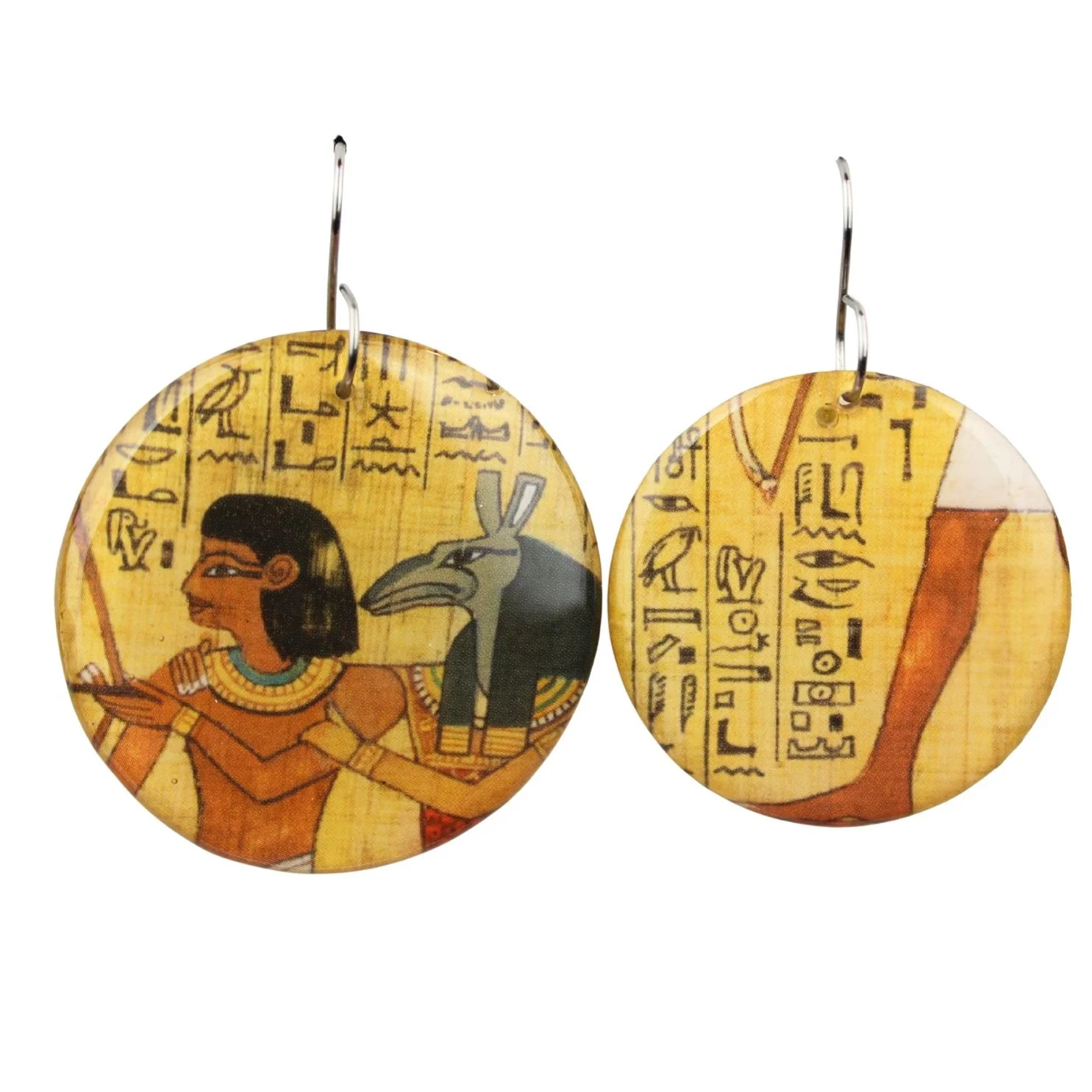 Vintage Art Deco Retro Rare Swap Card Earrings Dec28