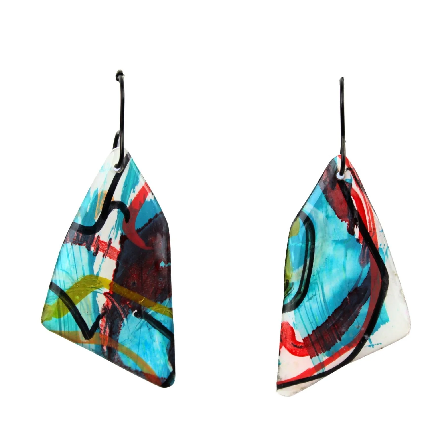 Hand Painted Earrings Dp17