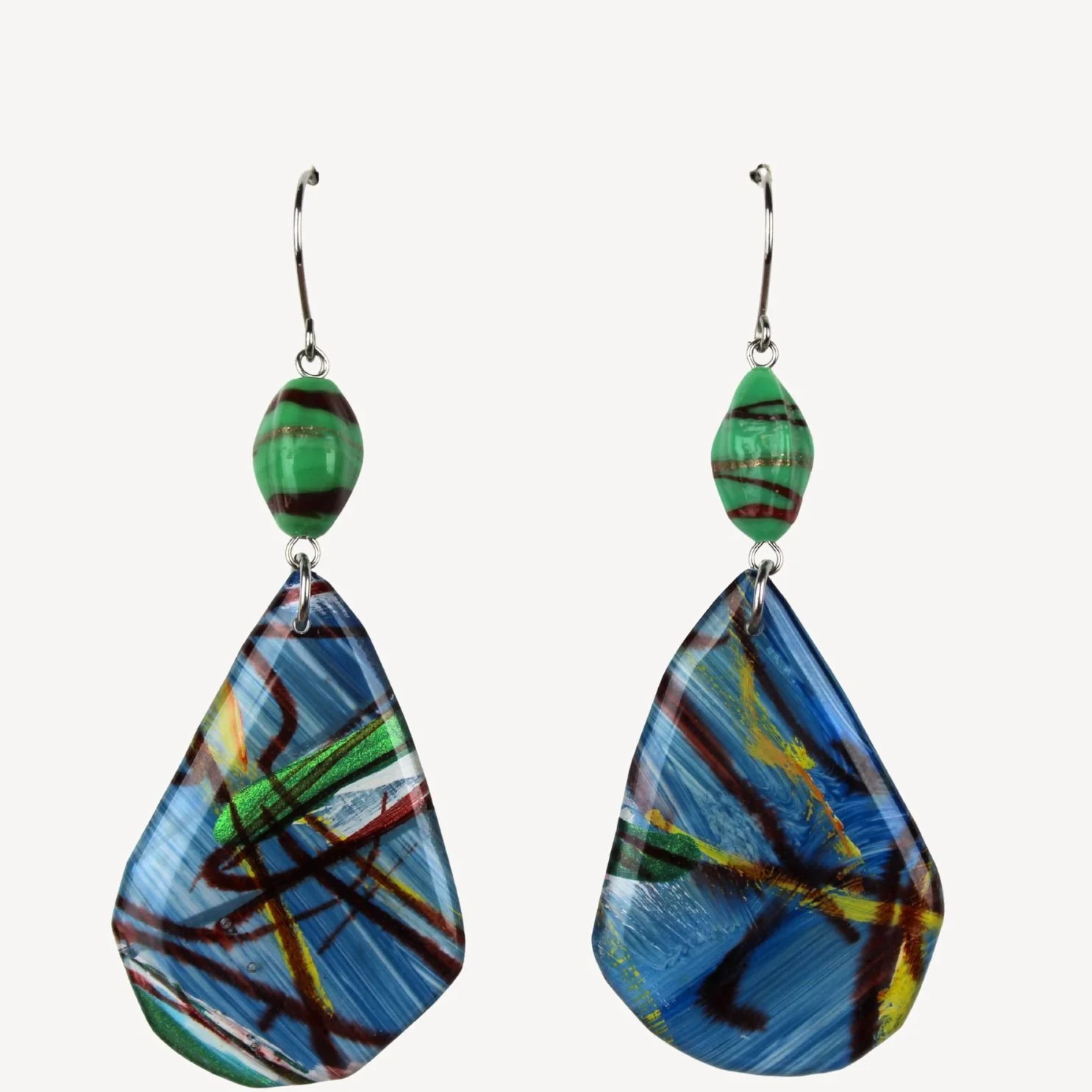 Hand Painted Earrings Ap9