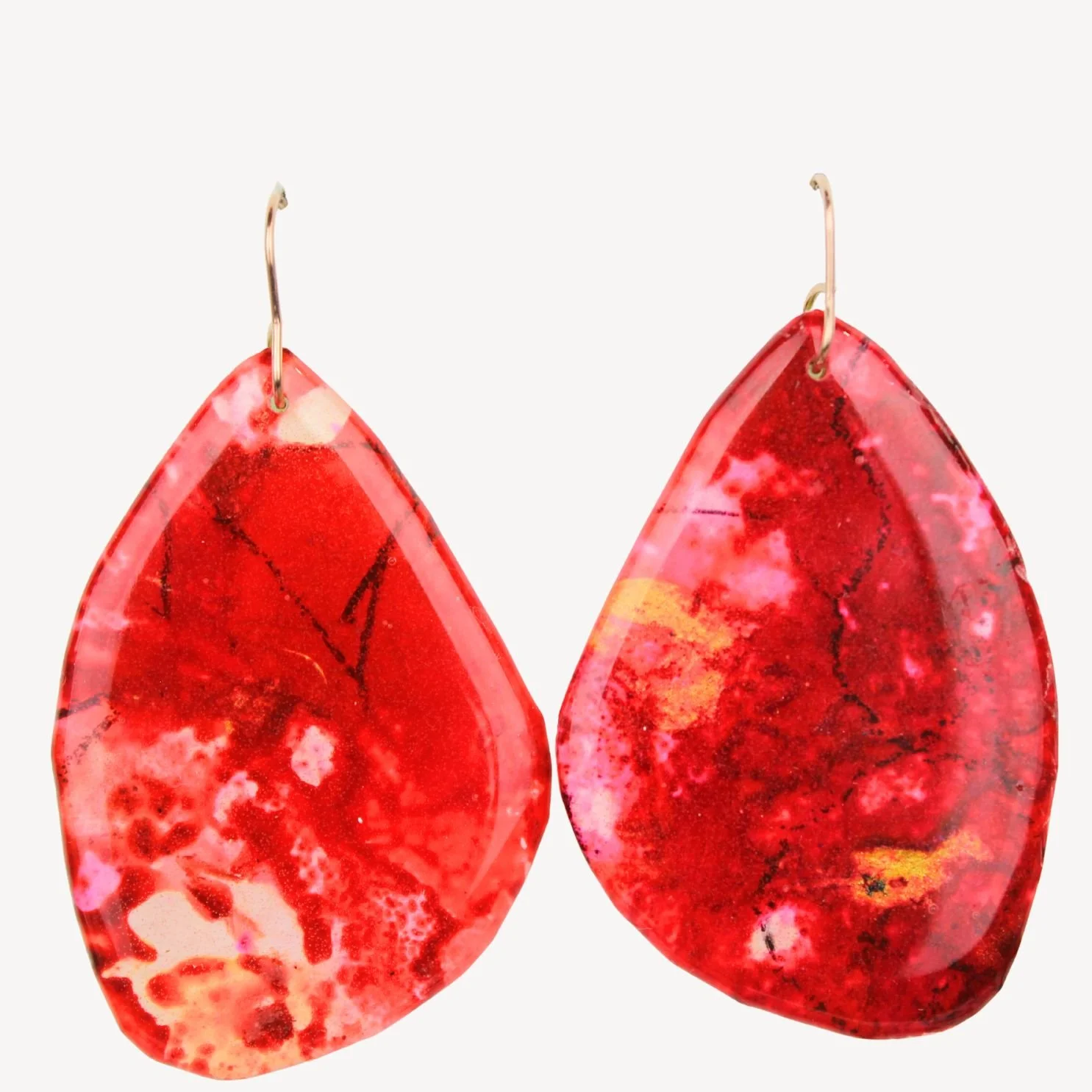 Hand Painted Earrings Ag33