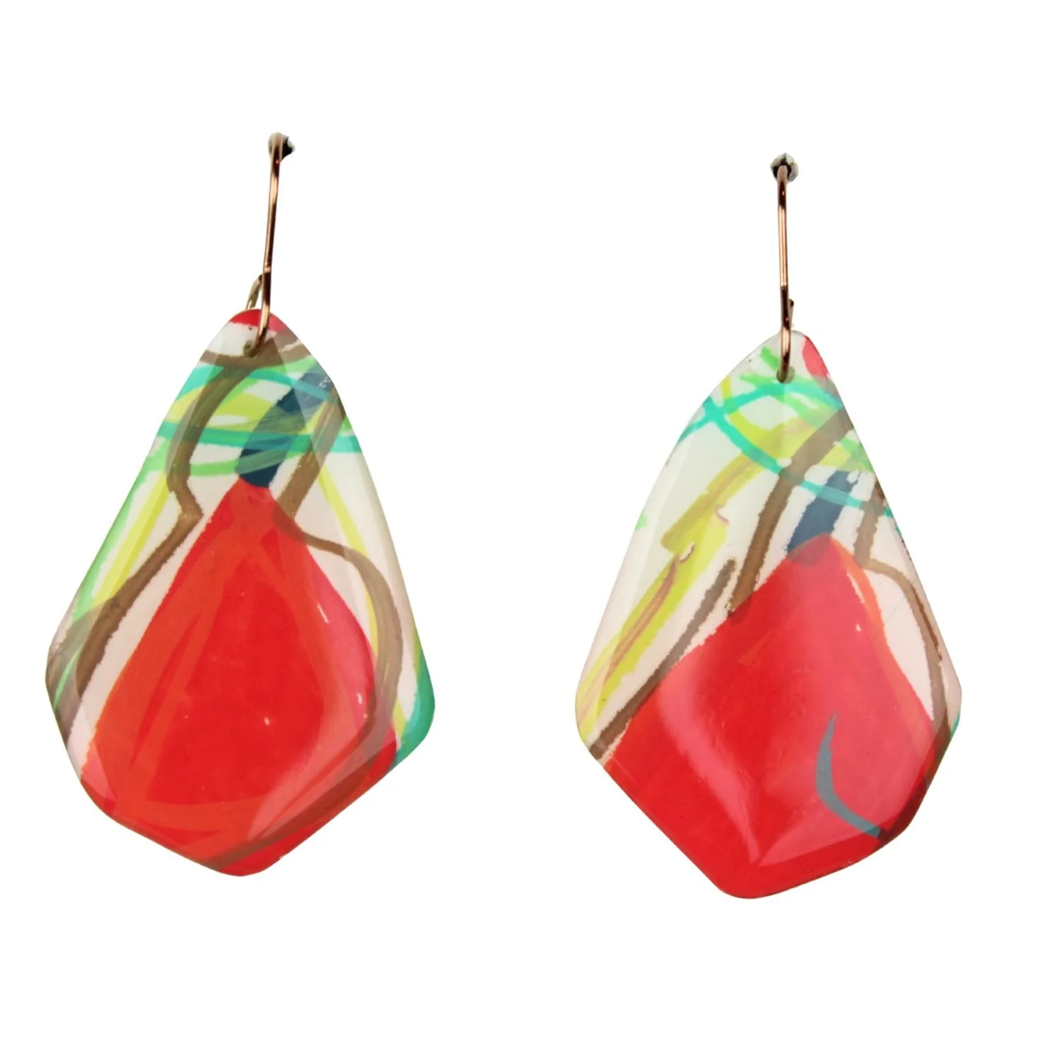 Hand Painted Earrings ne13