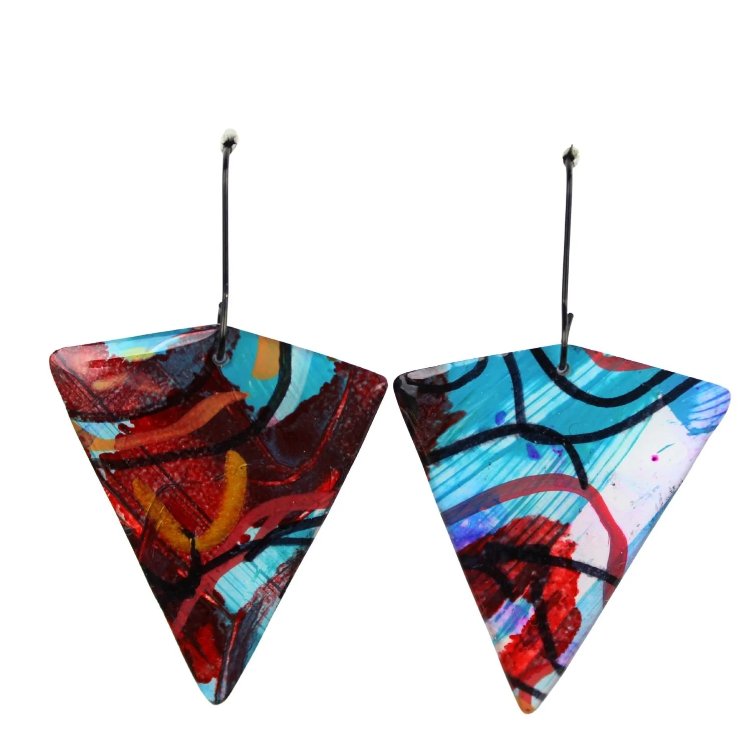 Hand Painted Earrings Dp4