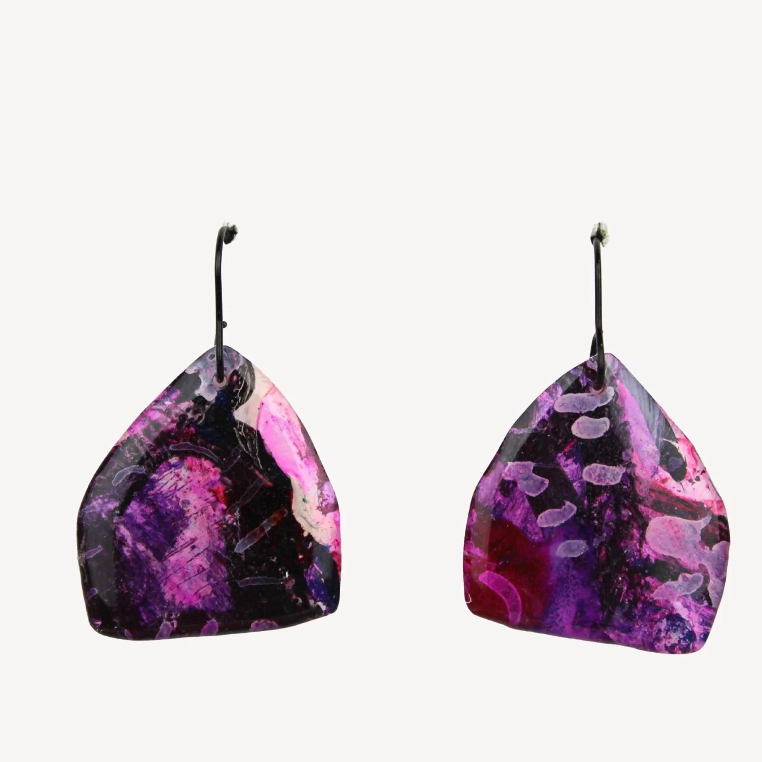 Hand Painted Earrings Ag37