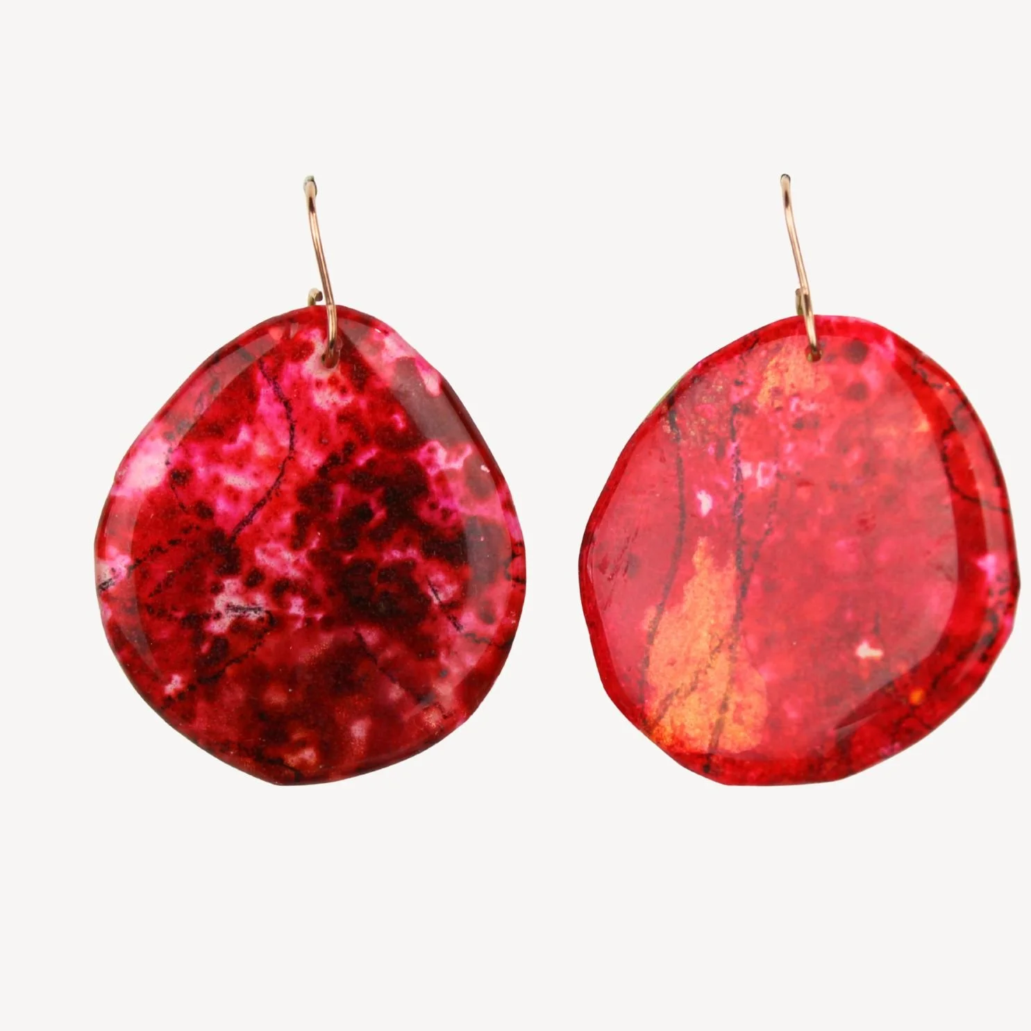 Hand Painted Earrings Ag34
