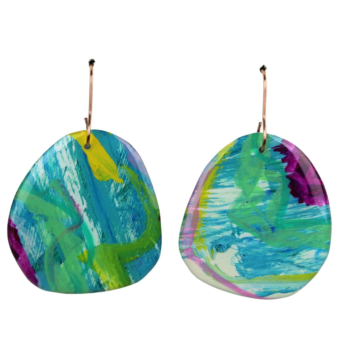 Hand Painted Earrings Dp1