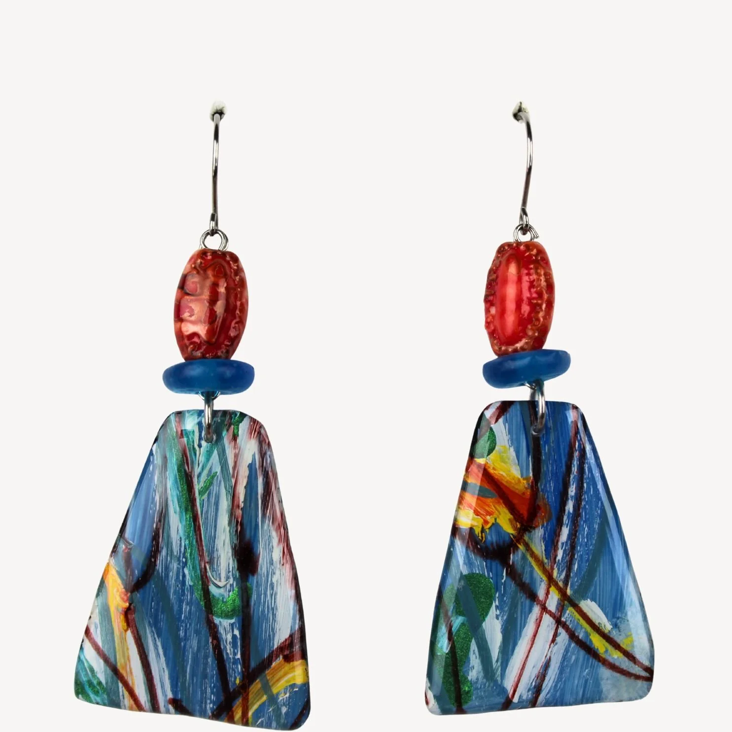 Hand Painted Earrings Ap4