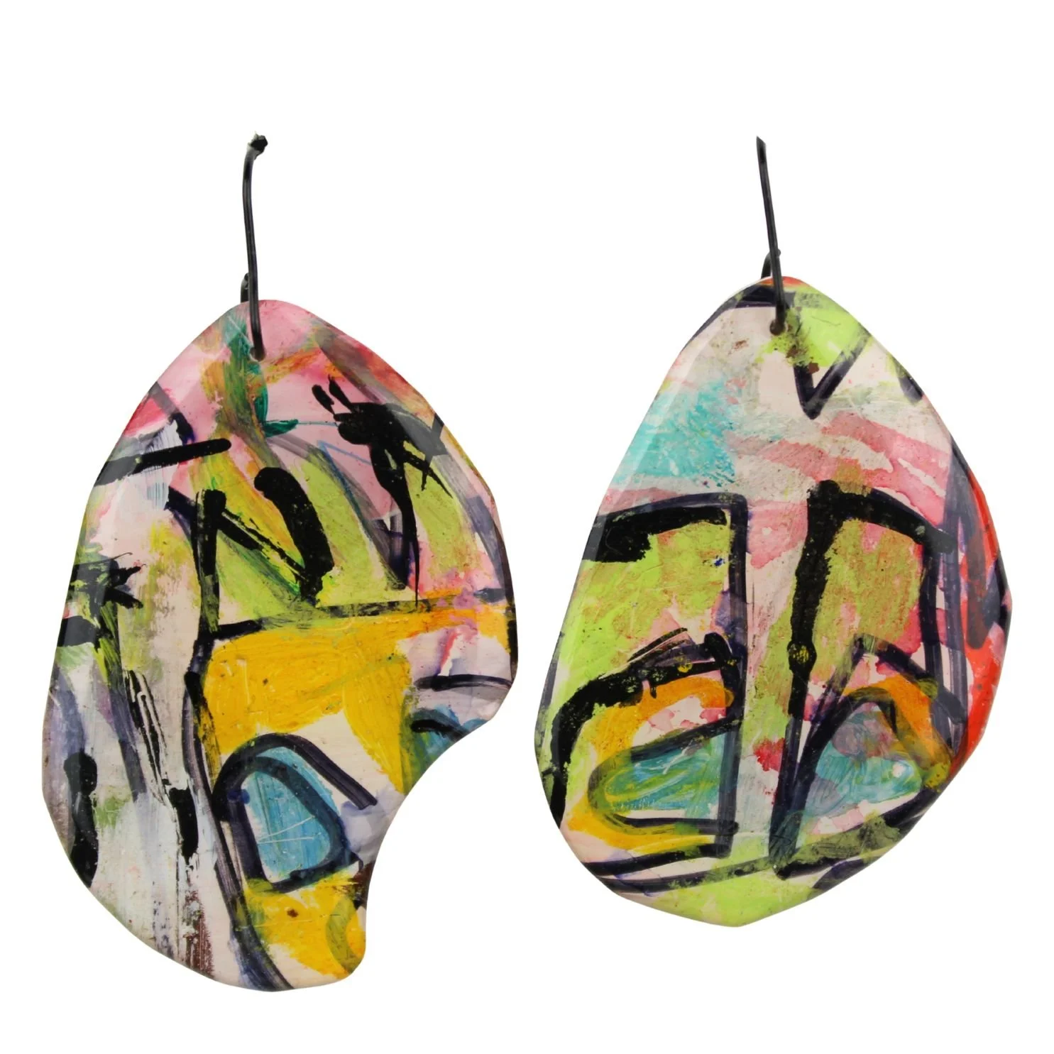 Hand Painted Earrings Dr33