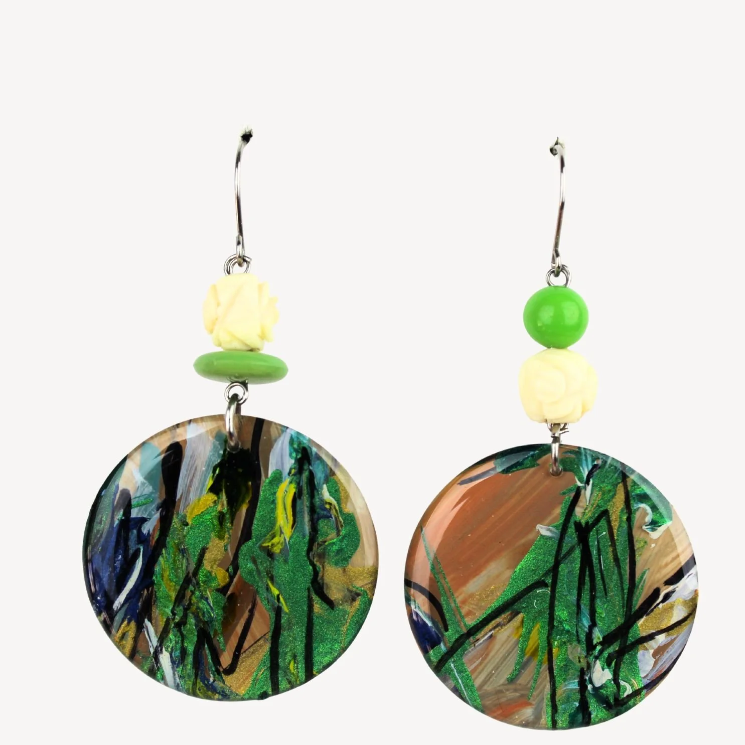 Hand Painted Earrings Ap32