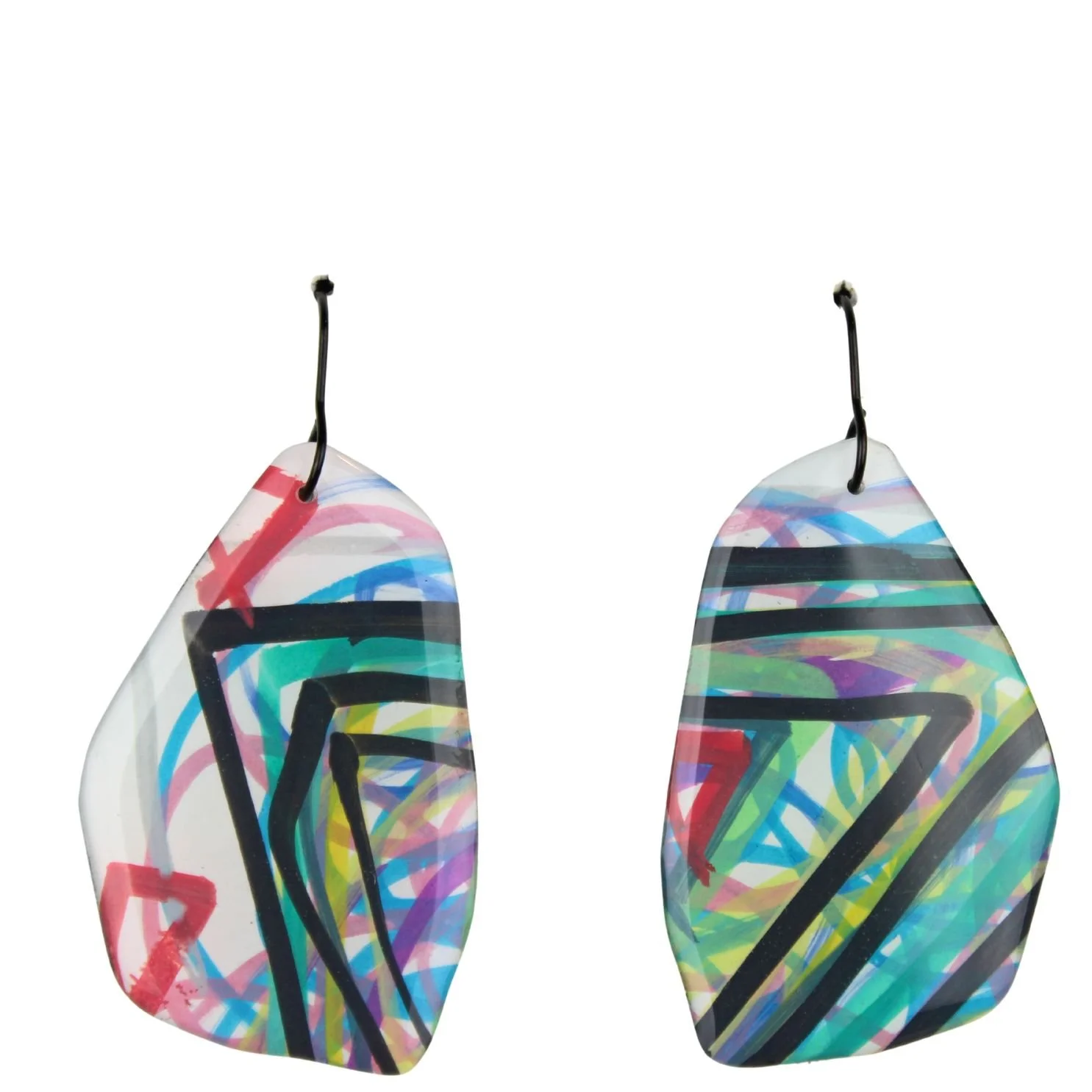 Hand Painted Earrings ne15