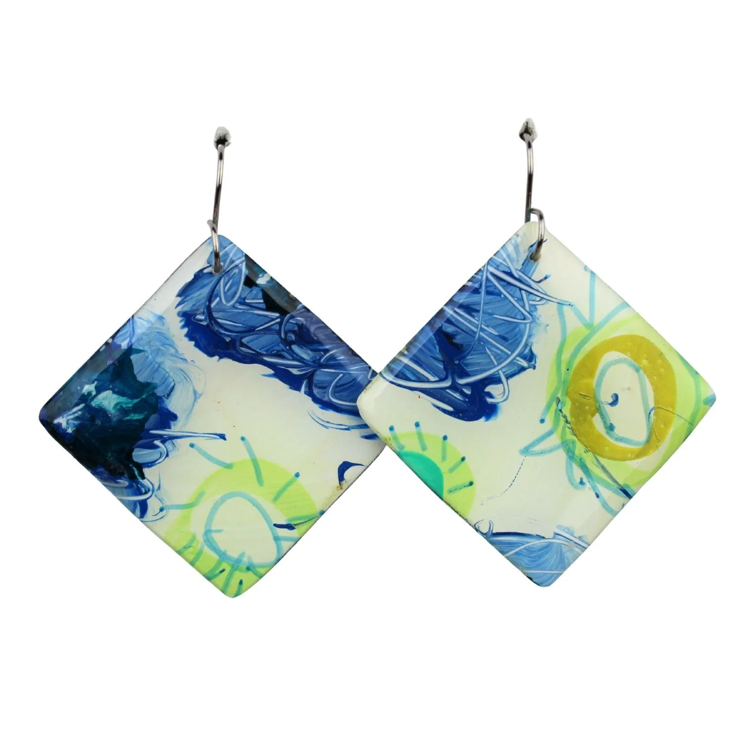 Hand Painted Earrings Dr46