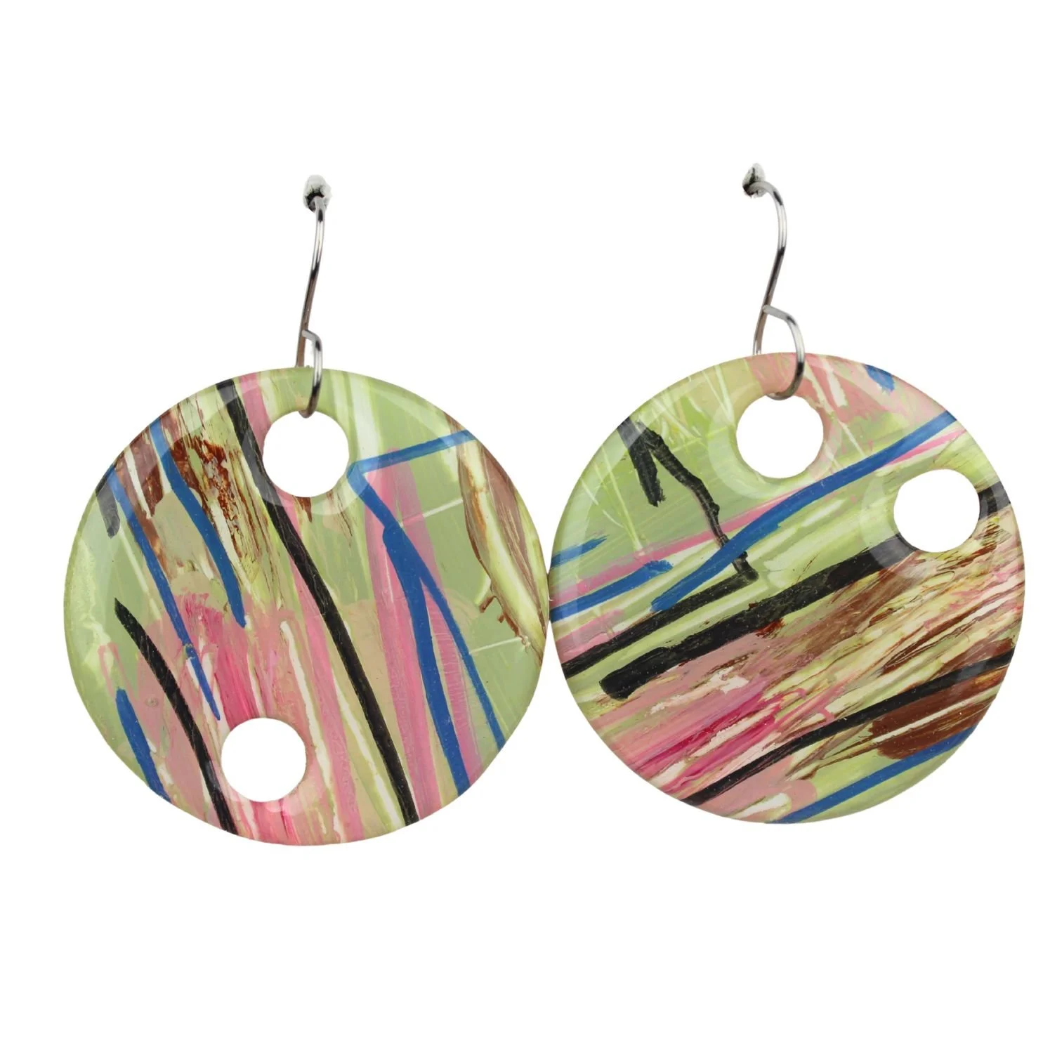 Hand Painted Earrings Dr42