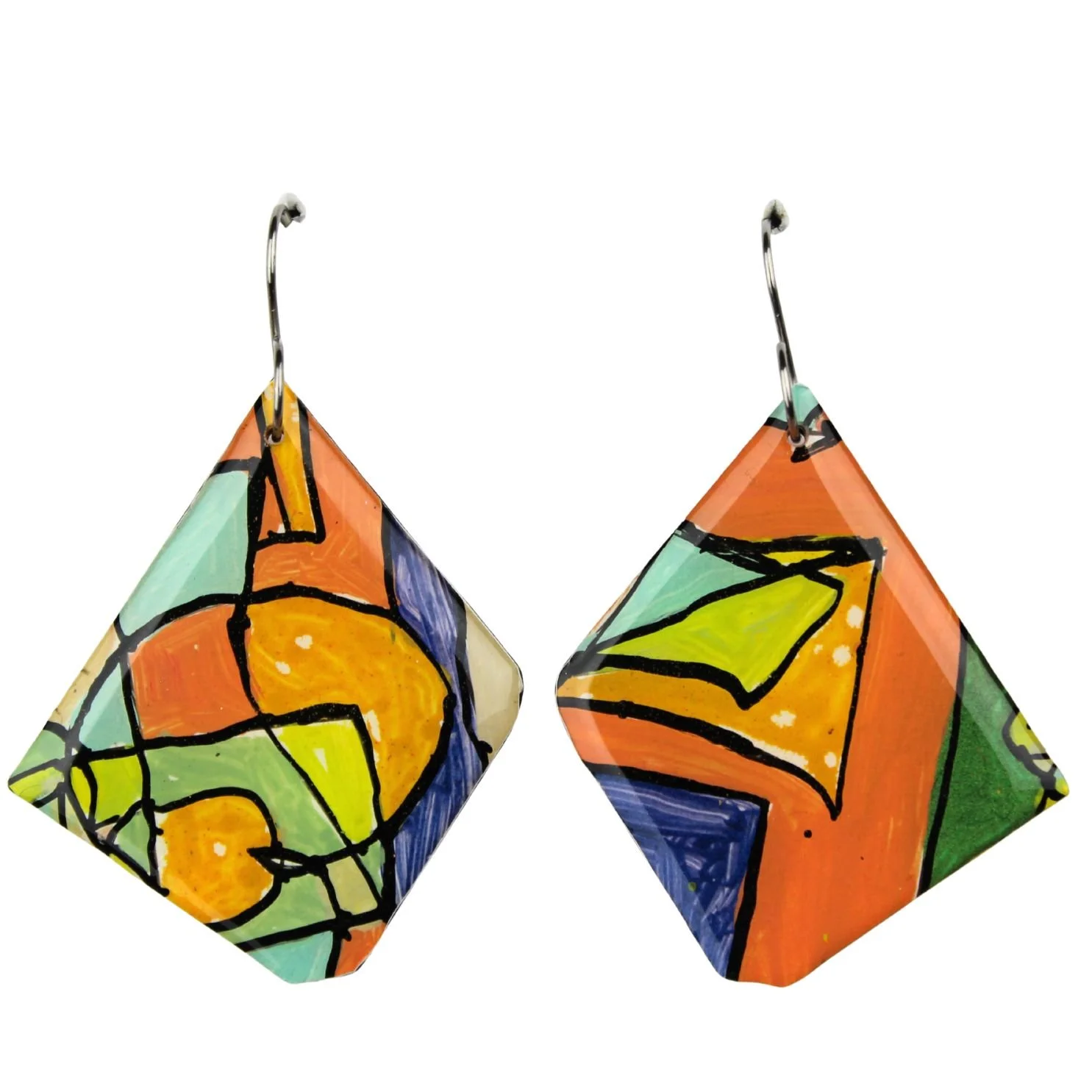 Hand Painted Earrings ne44