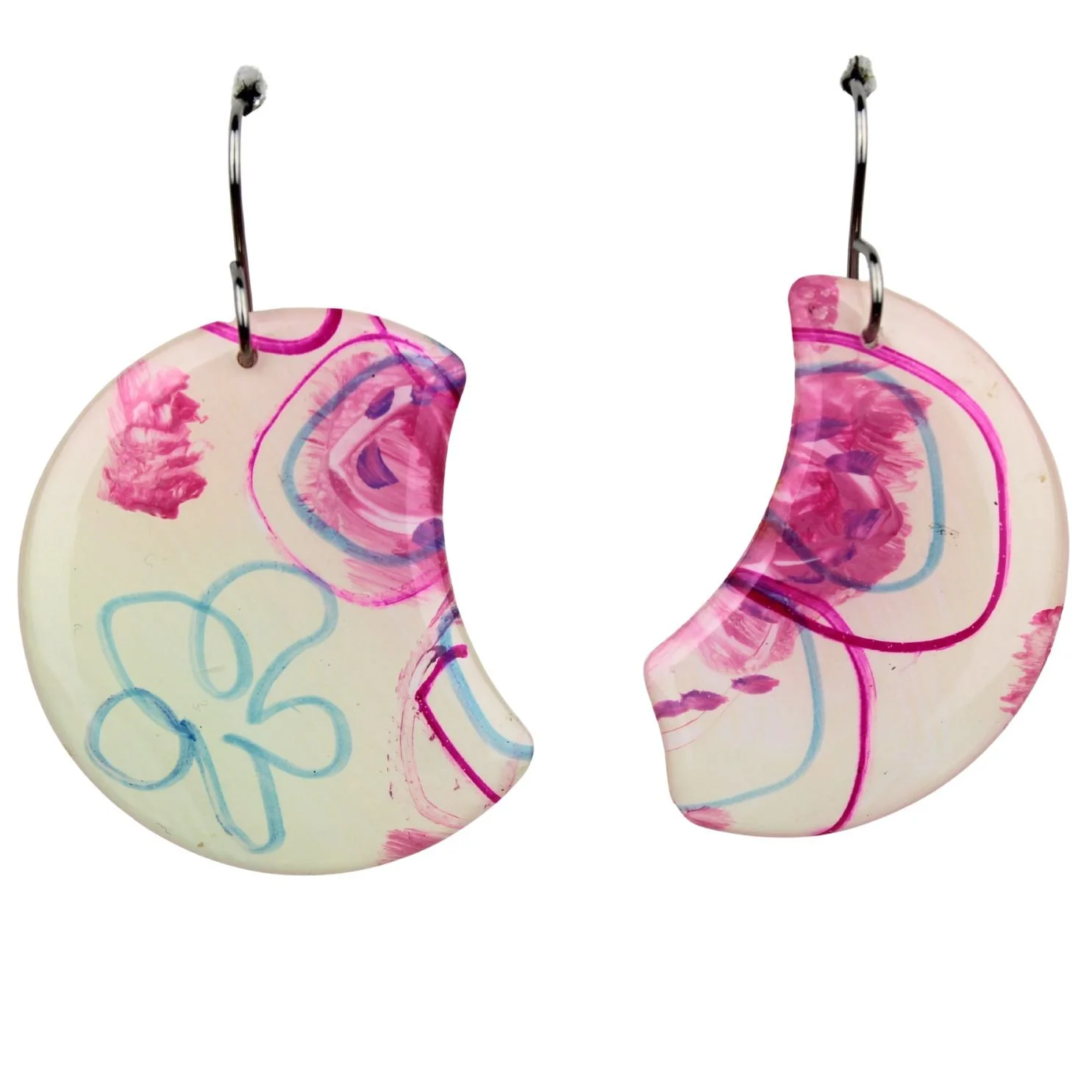 Hand Painted Earrings Dr54
