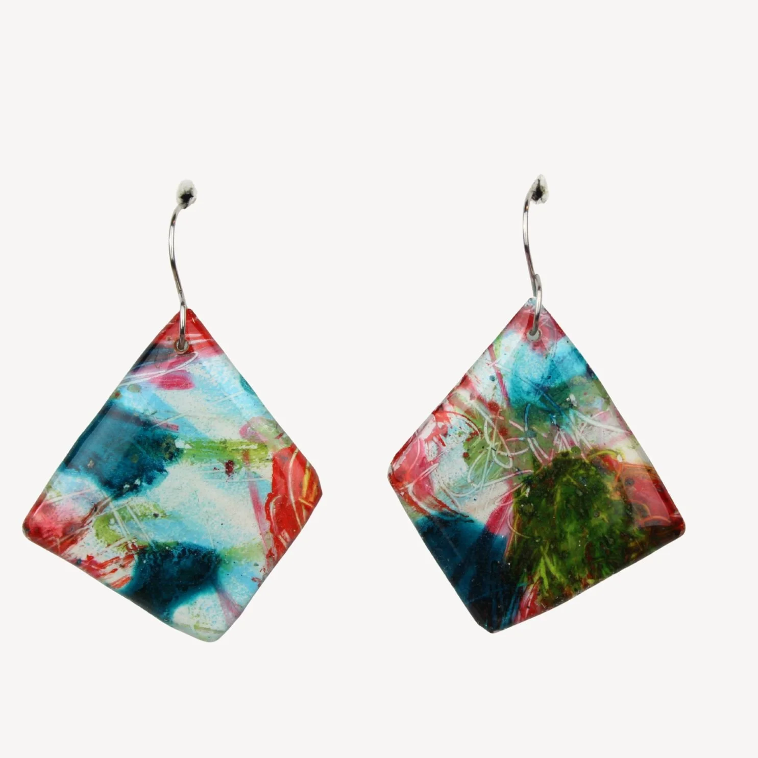 Hand Painted Earrings Ag23