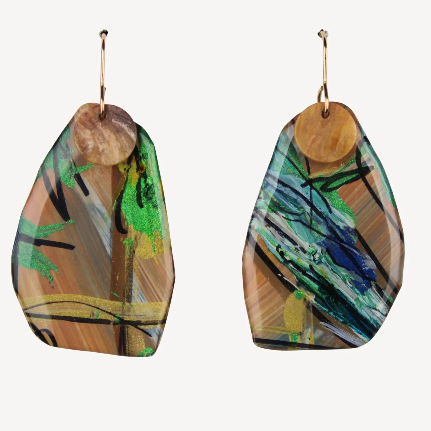 Hand Painted Earrings Ap5