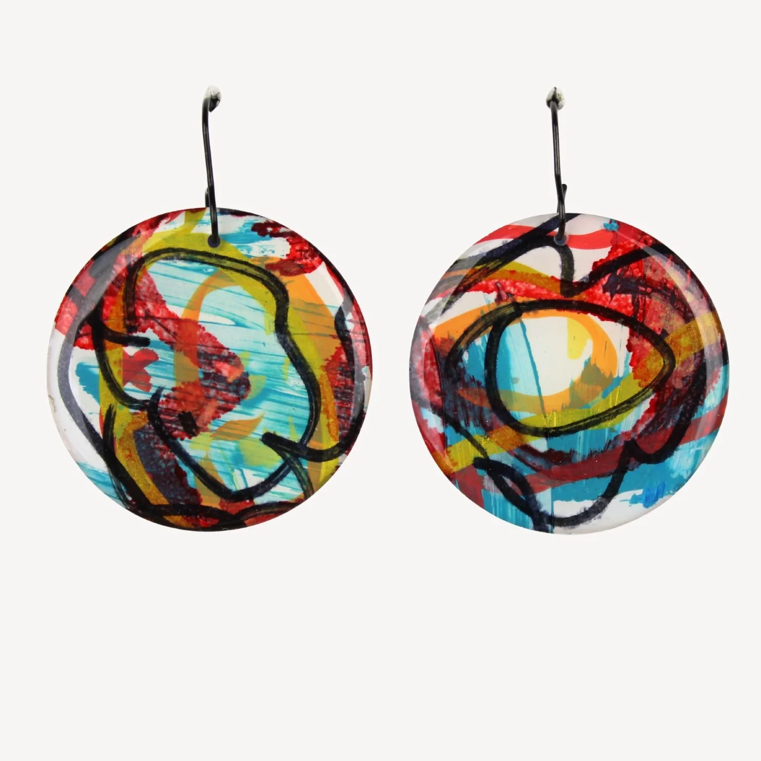 Hand Painted Earrings Ap3