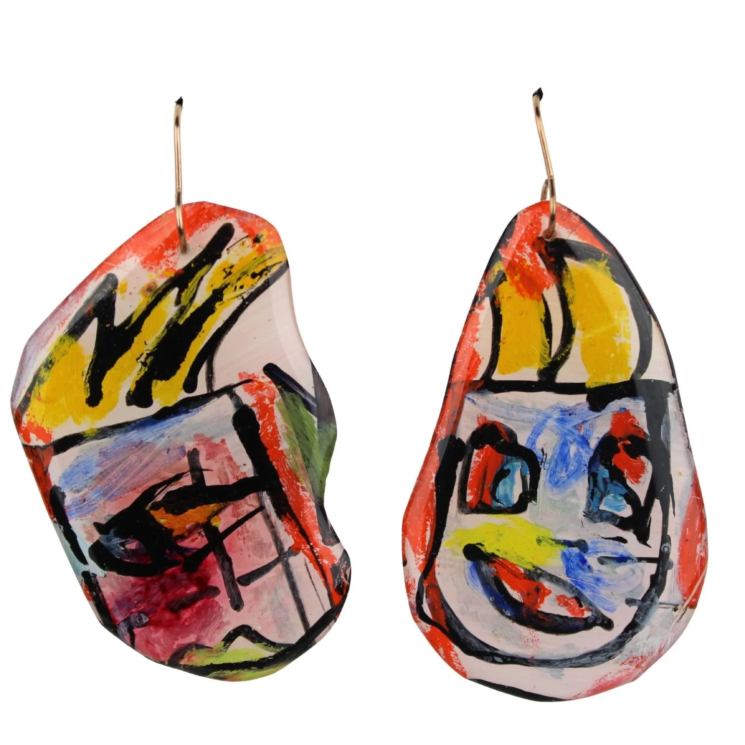 Hand Painted Earrings Dr32