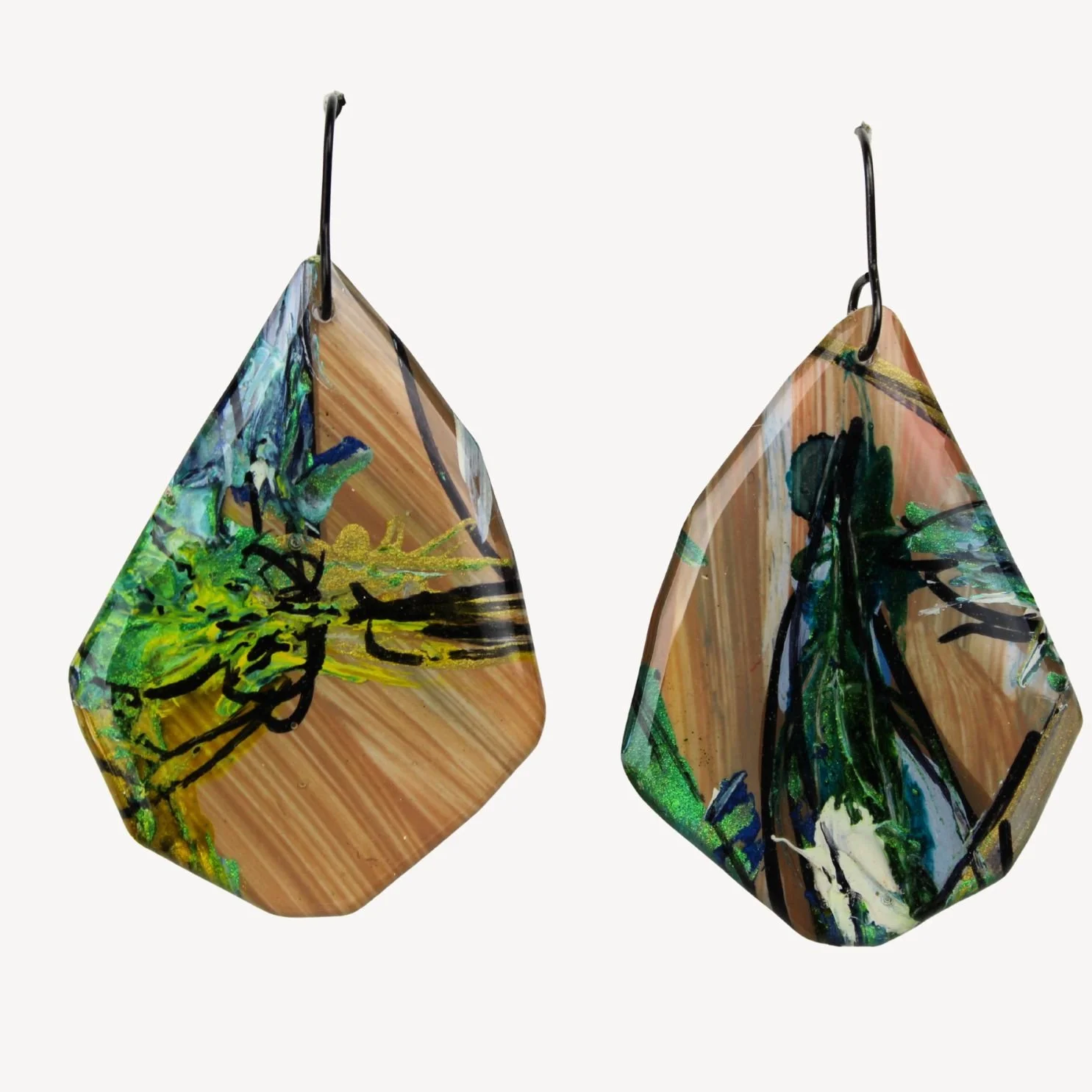 Hand Painted Earrings Ap35