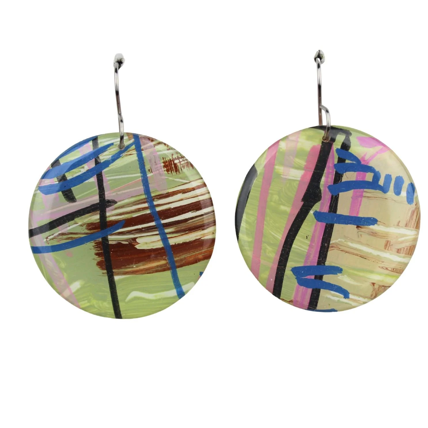 Hand Painted Earrings Dr38
