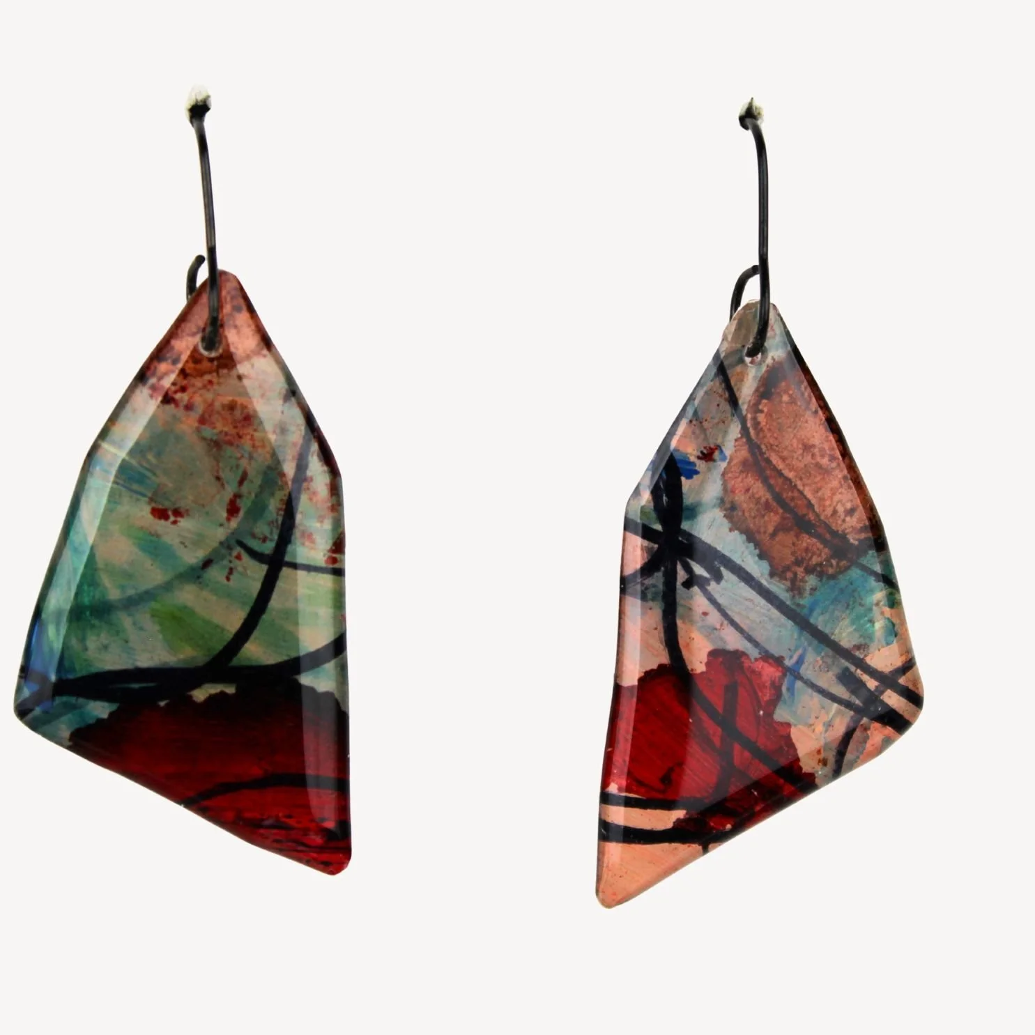 Hand Painted Earrings Ap18