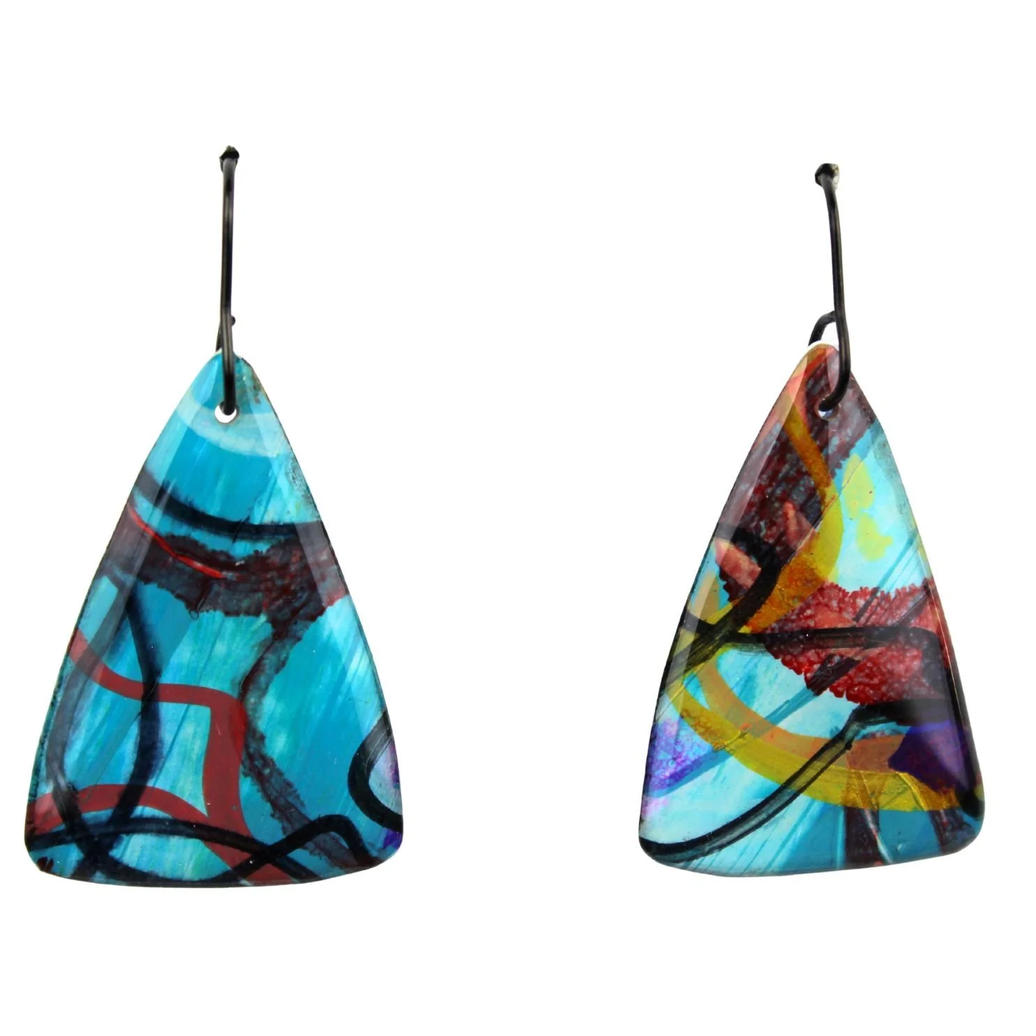 Hand Painted Earrings Dp18