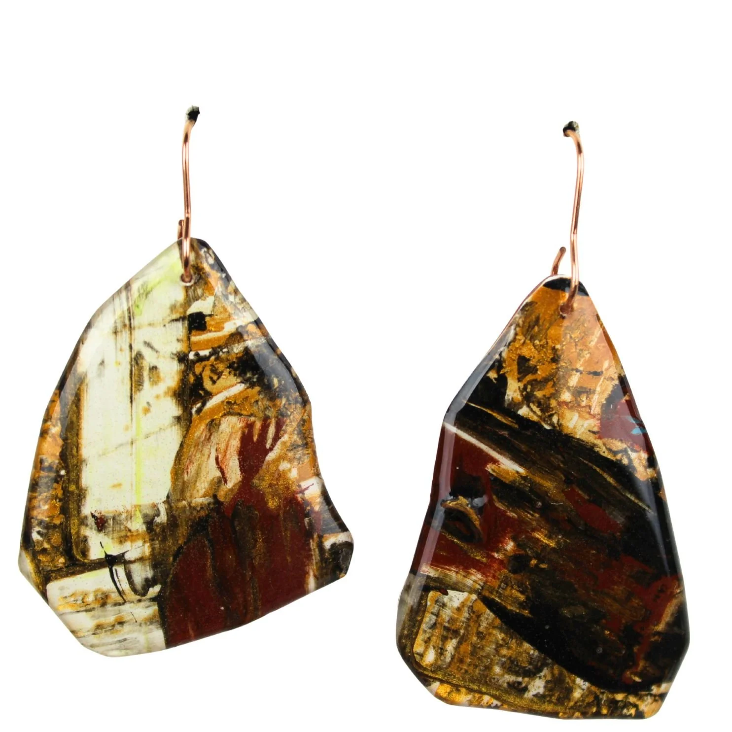 Hand Painted Earrings Dp2