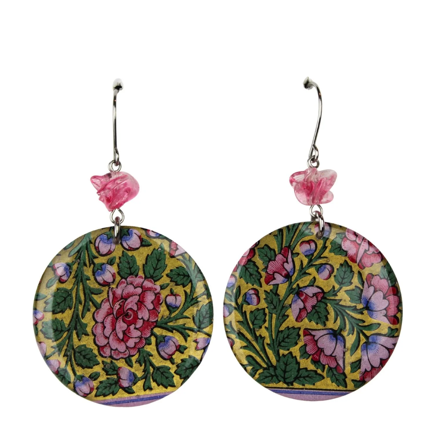 Vintage Art Deco/Retro Rare Swap Card  Earrings ne62