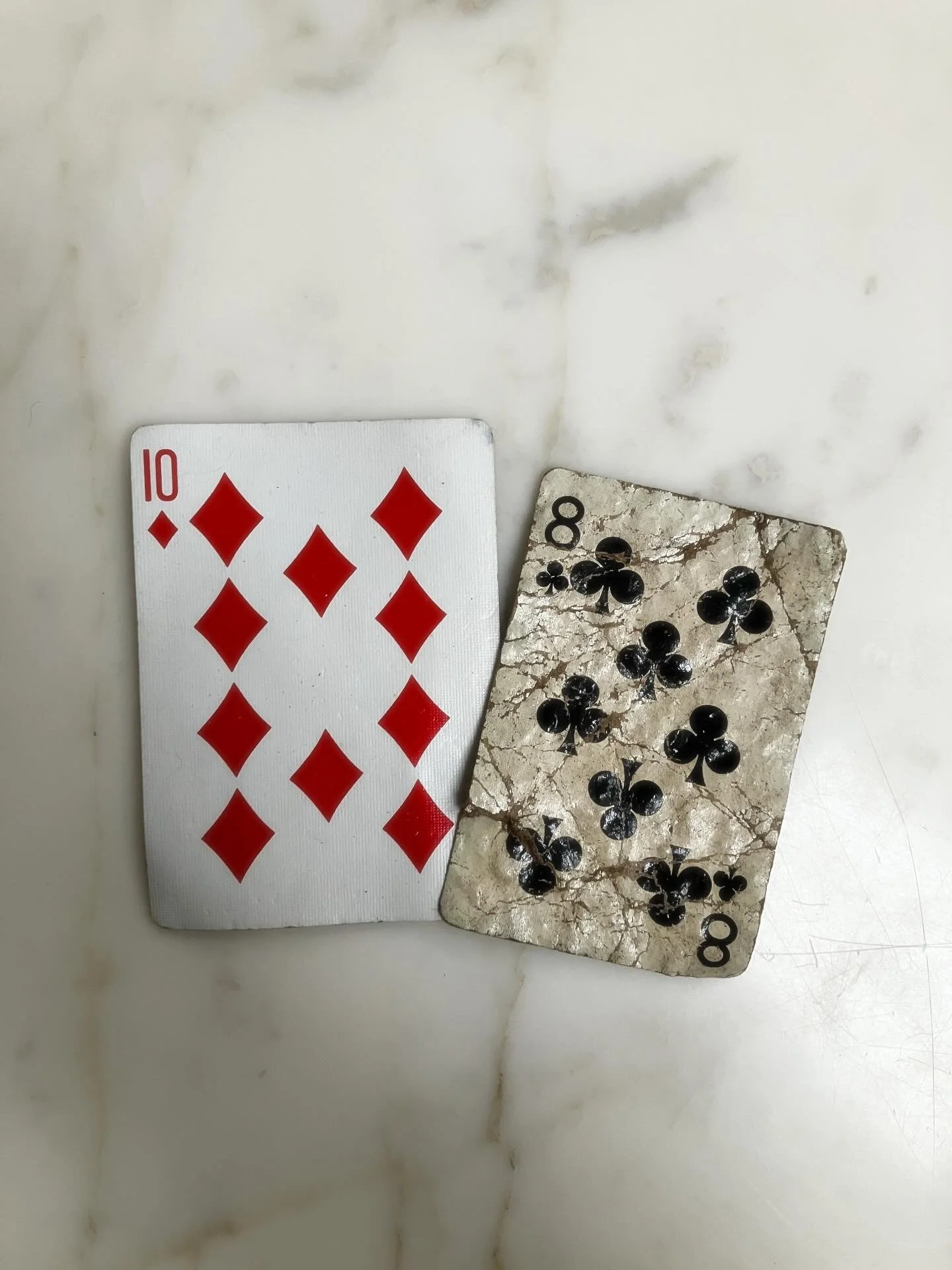 Did you know that traditional playing cards can be used for reflection and divination as well? Whenever I find a random card out in the wild, I research what it means and how it connects to what I am experiencing in my life at the moment. 

A year or