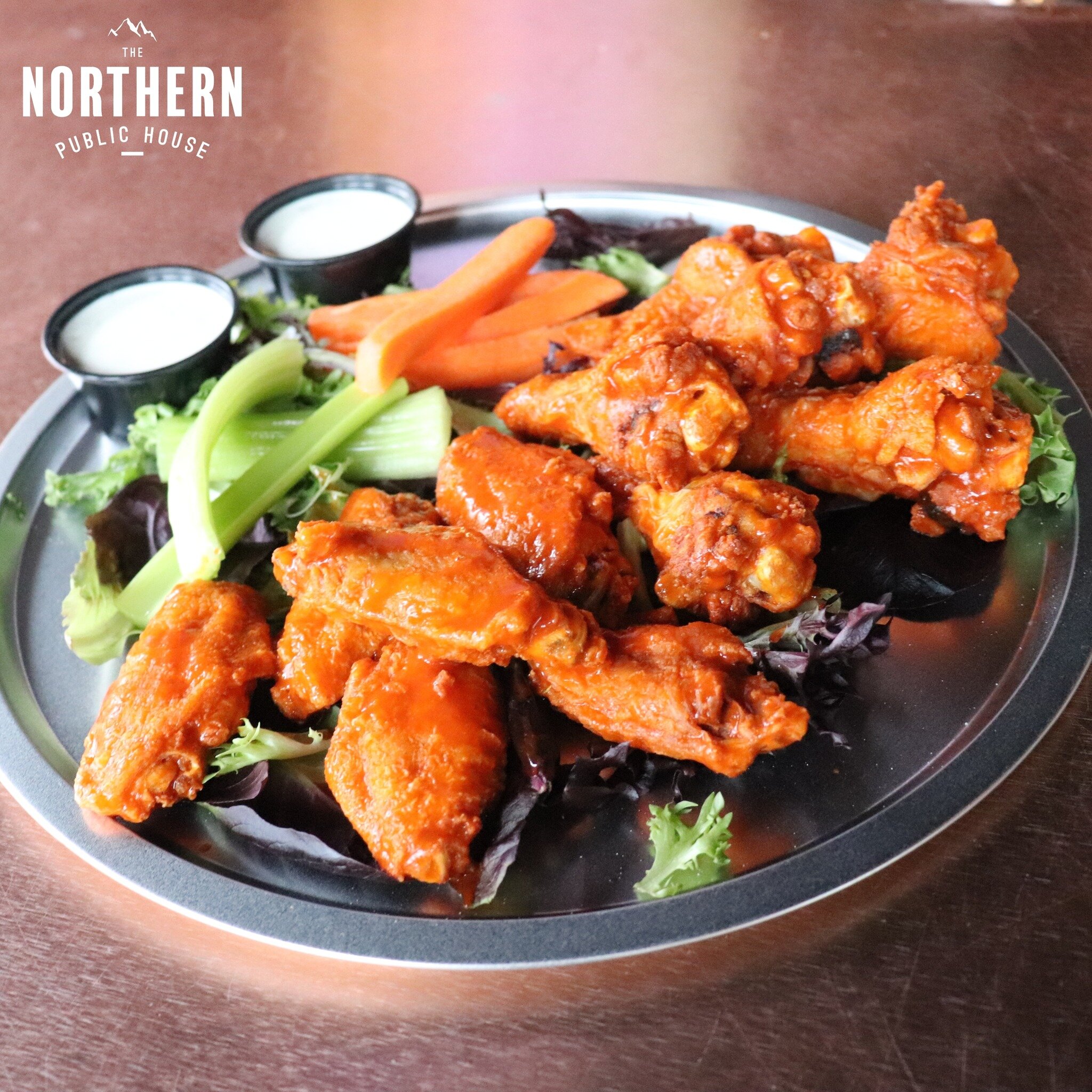 Satisfy your taste buds with the delicious chicken wings at The Northern Public House - our perfectly seasoned and crispy wings are a must-try for wing lovers!