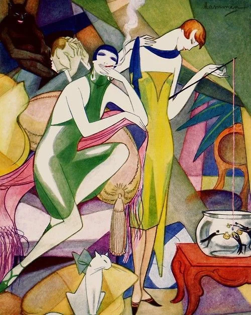 Jeanne Mammen green deco.jpg