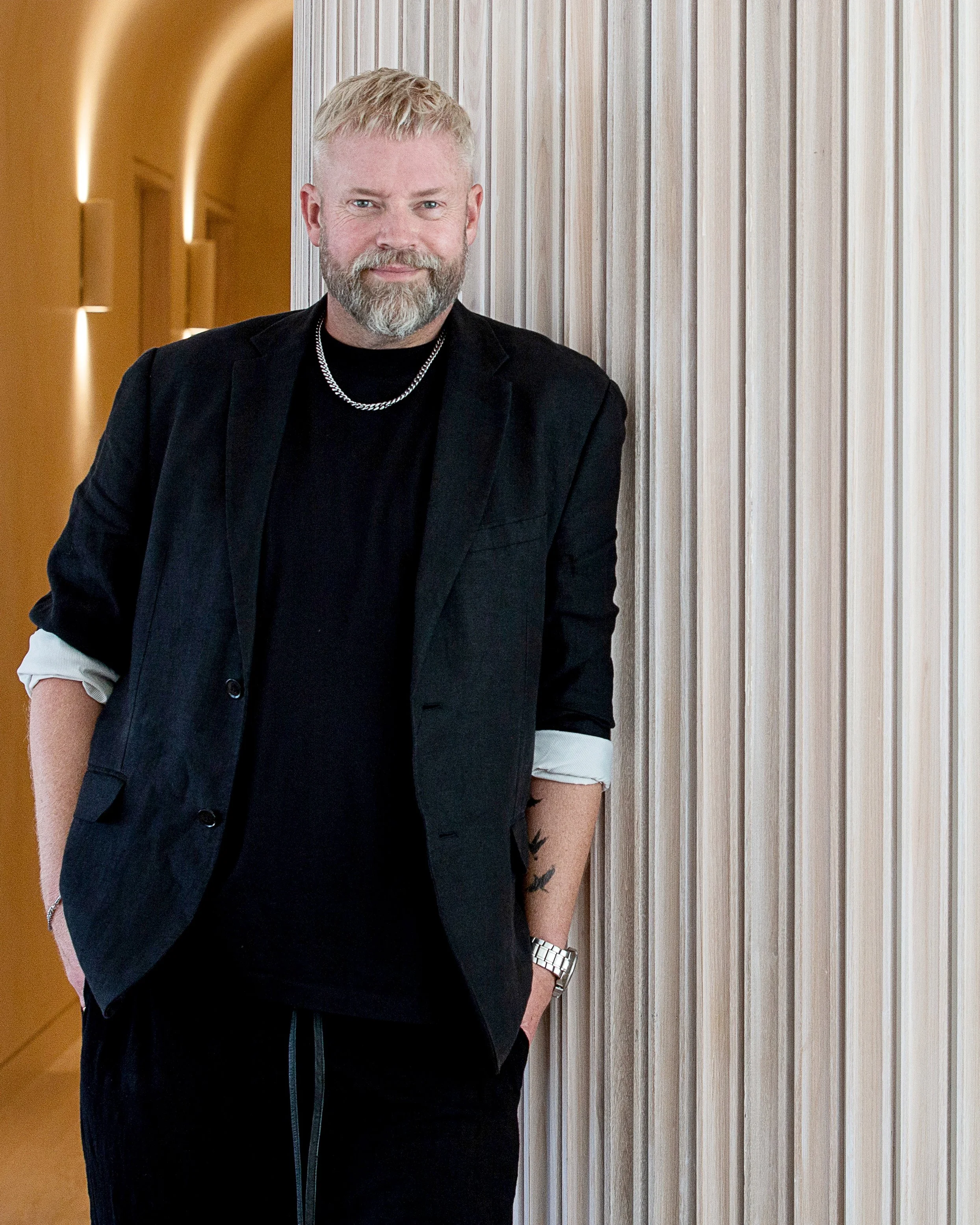 Melbourne interior designer Dave Puckering of DMP Creative in a contemporary architectural interior setting