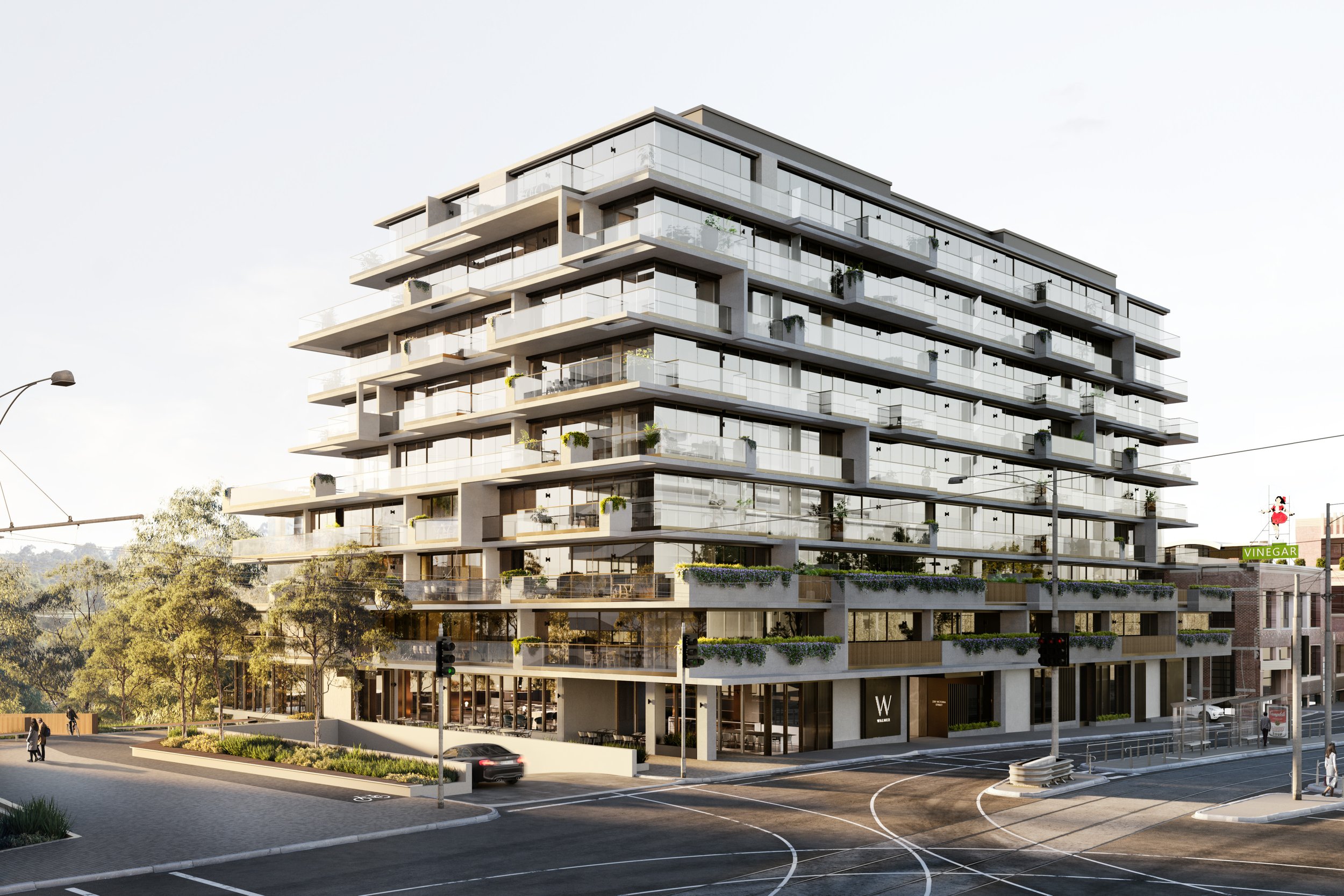 Walmer Apartments Victoria Street exterior render