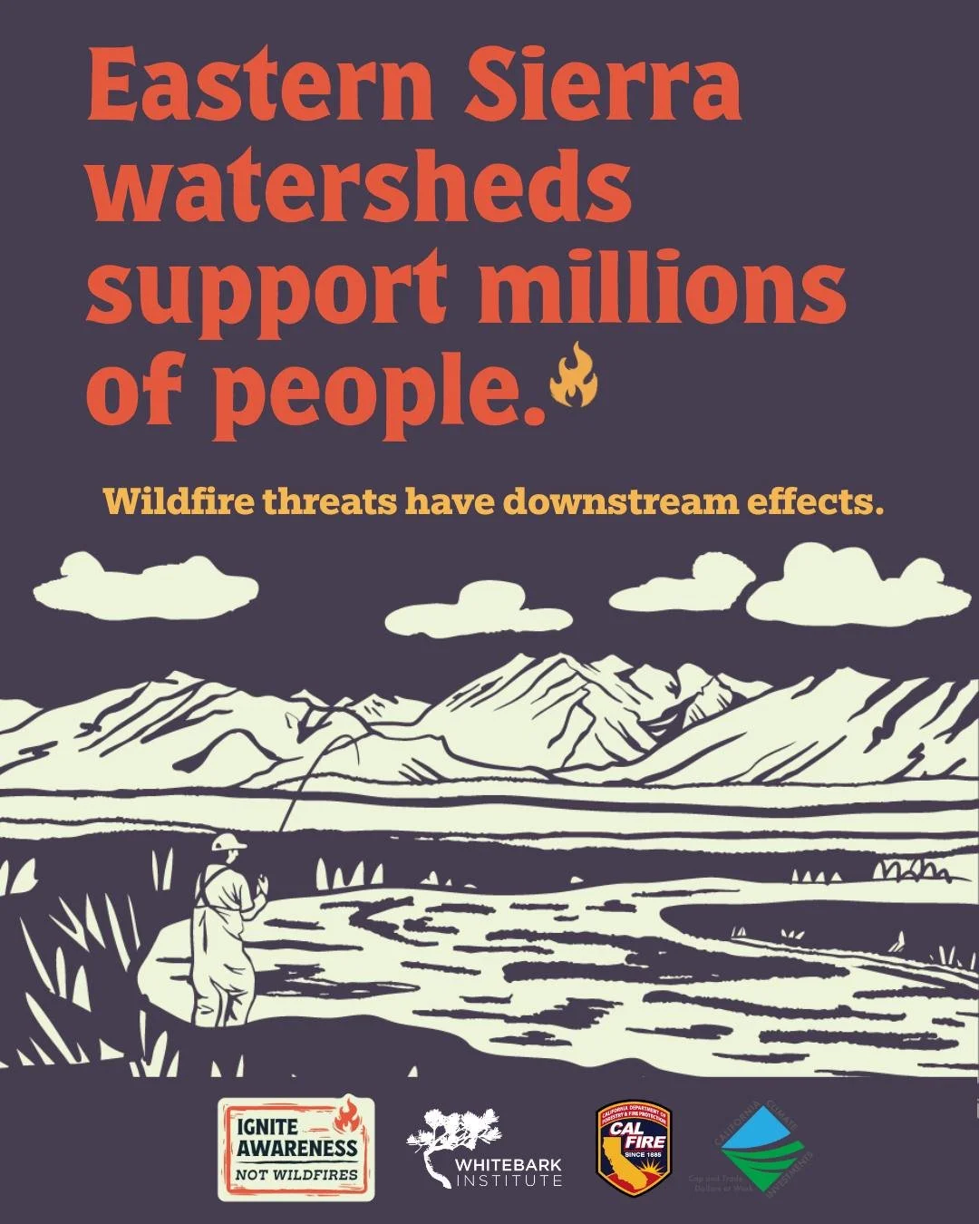 Whether you're a visitor or resident, we&rsquo;re all connected to the Eastern Sierra&rsquo;s landscape. 🌲 The Sierra Nevada snowpack sustains local communities and much of California, providing water to 60% of the state. Protecting these watersheds